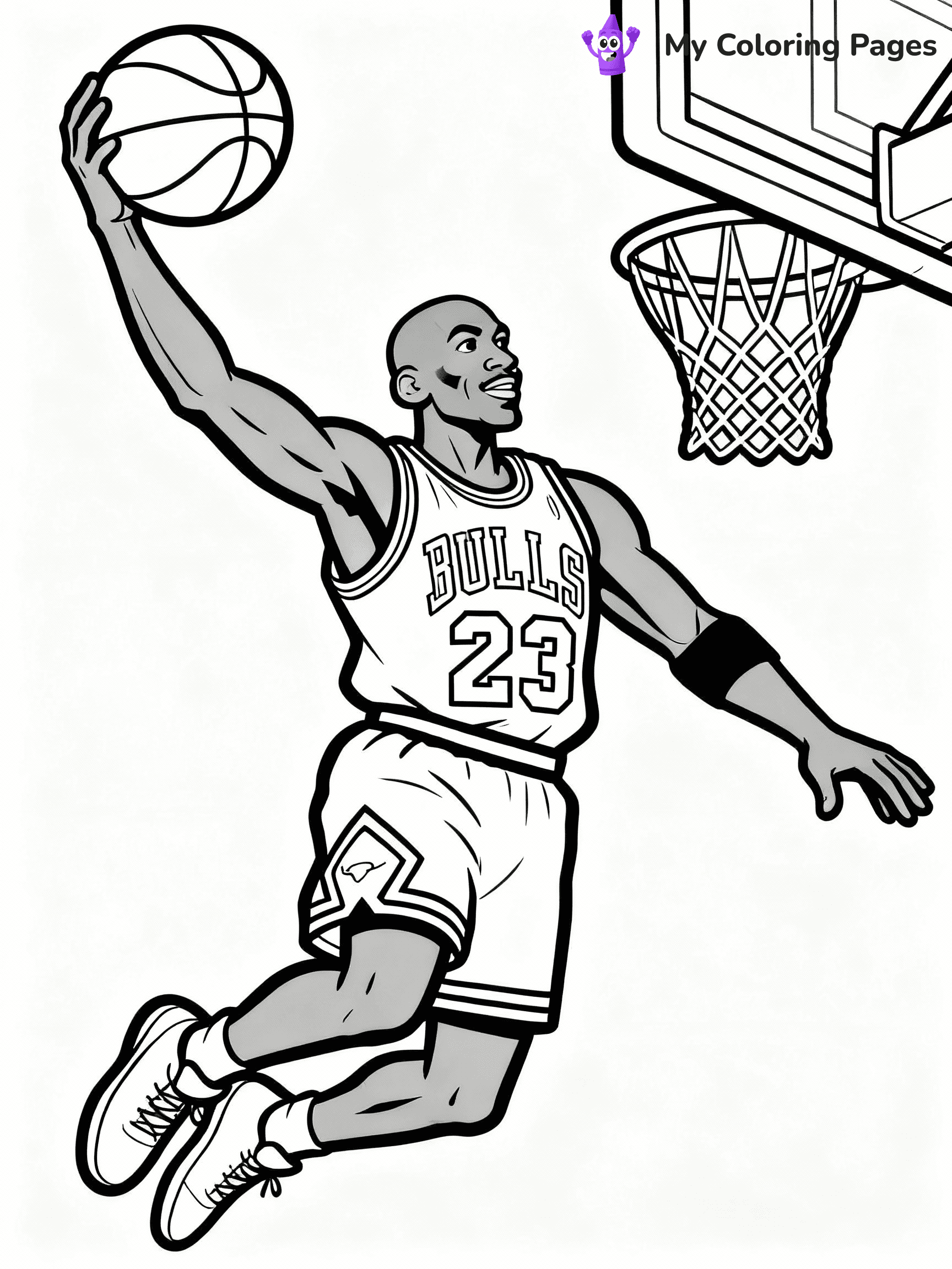 Michael Jordan Coloring Pages - 9