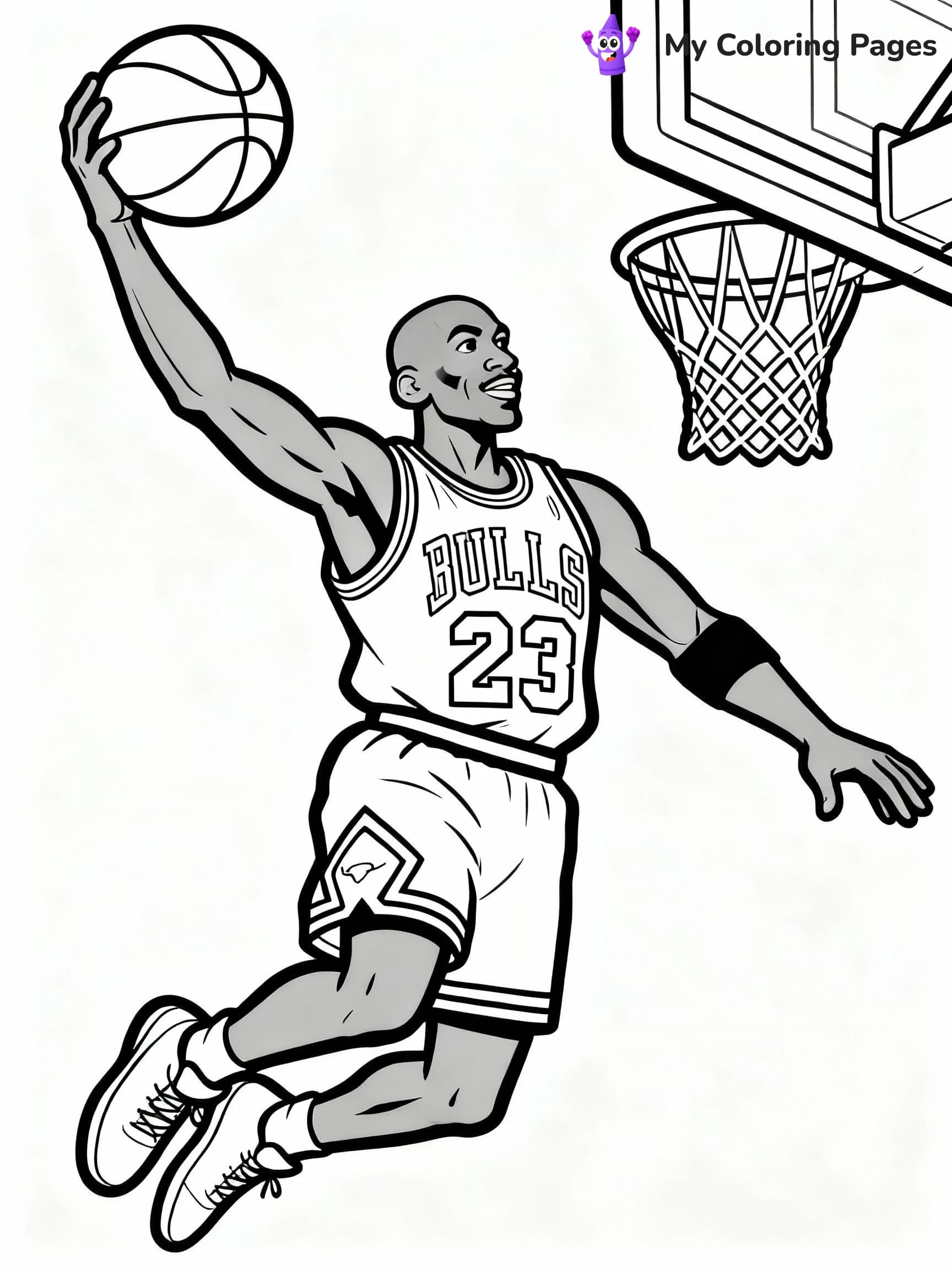 Michael Jordan Coloring Pages - 9