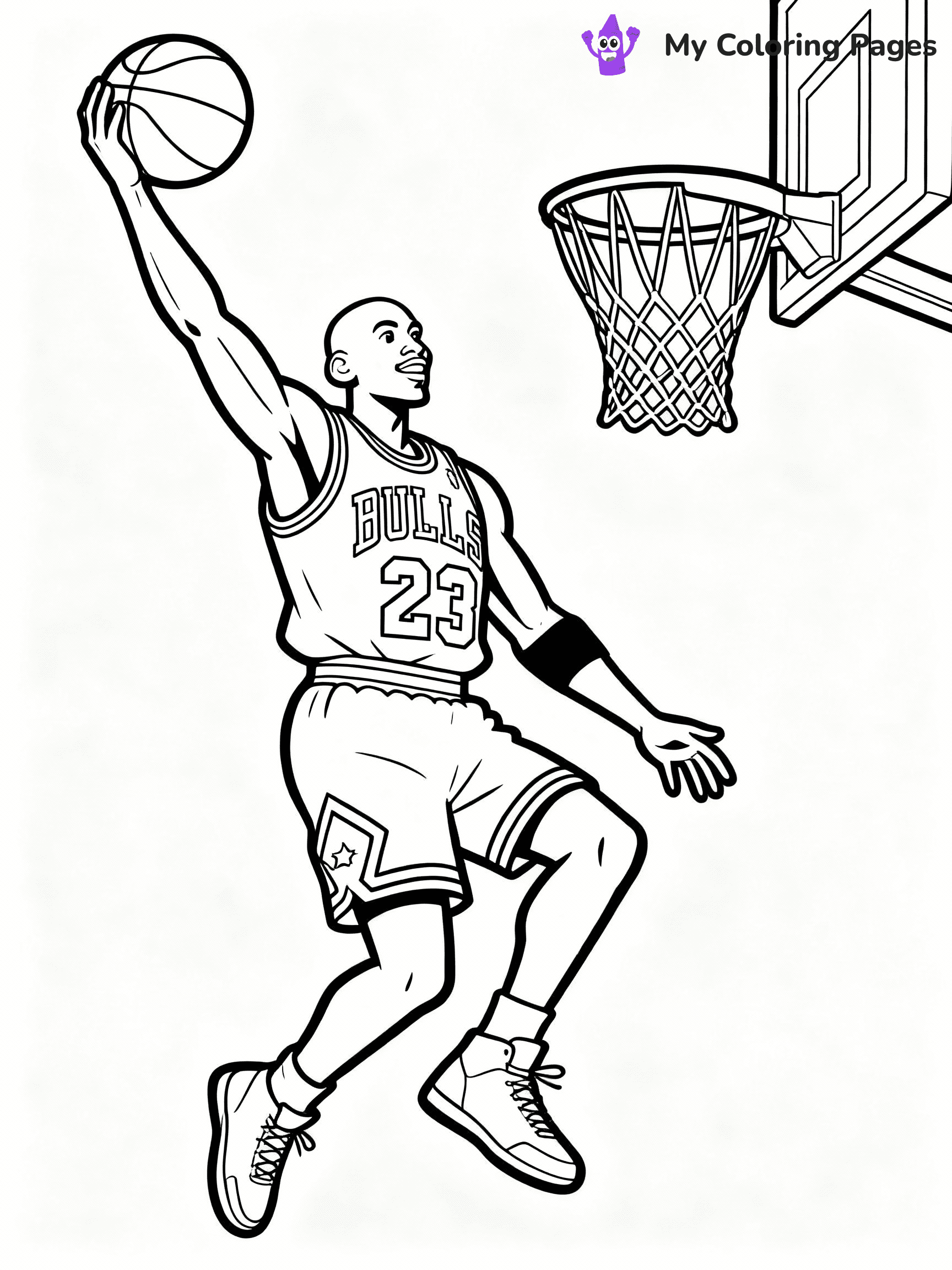 Michael Jordan Coloring Pages - 4