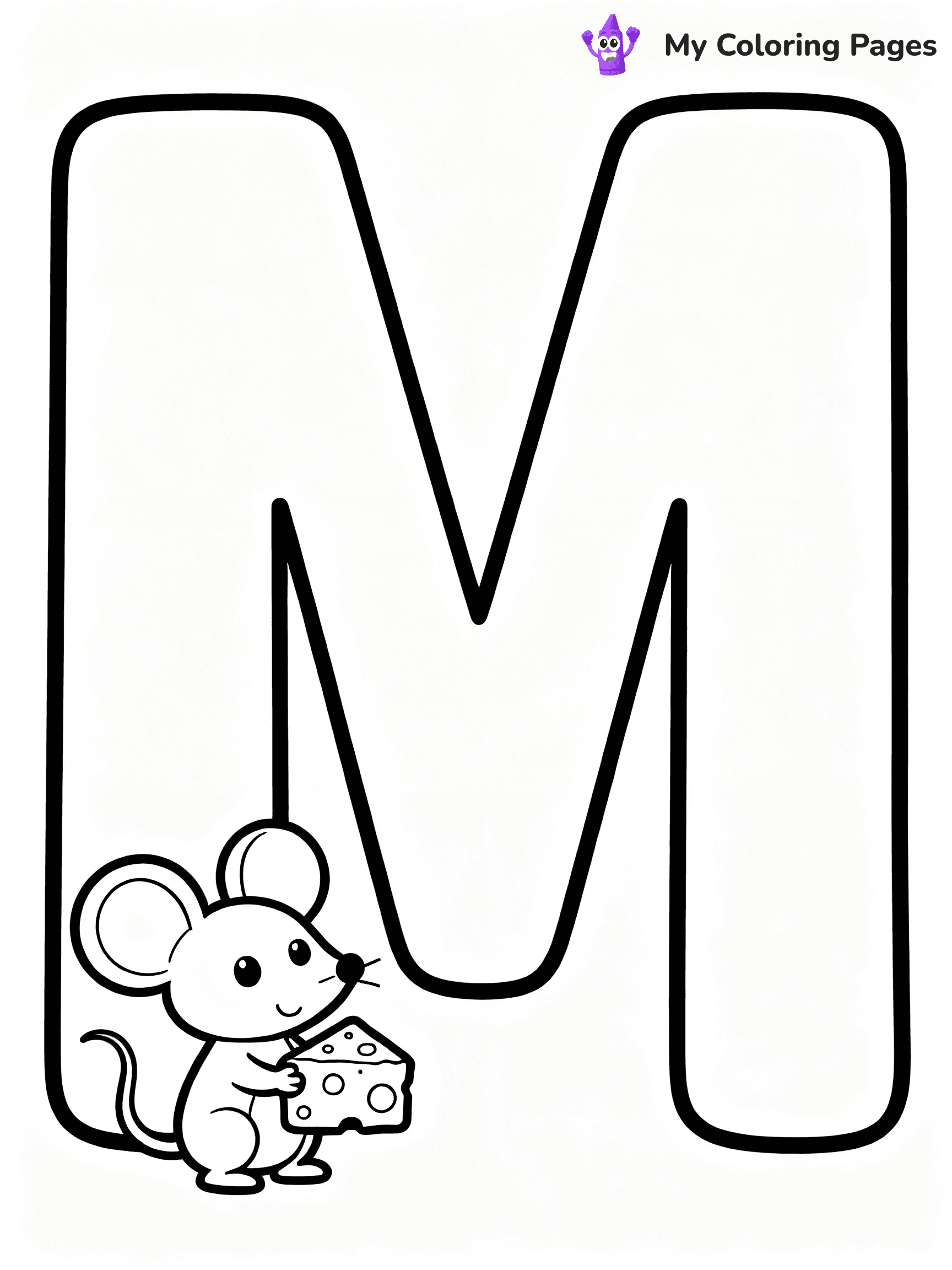 Letter M Coloring Pages - 39