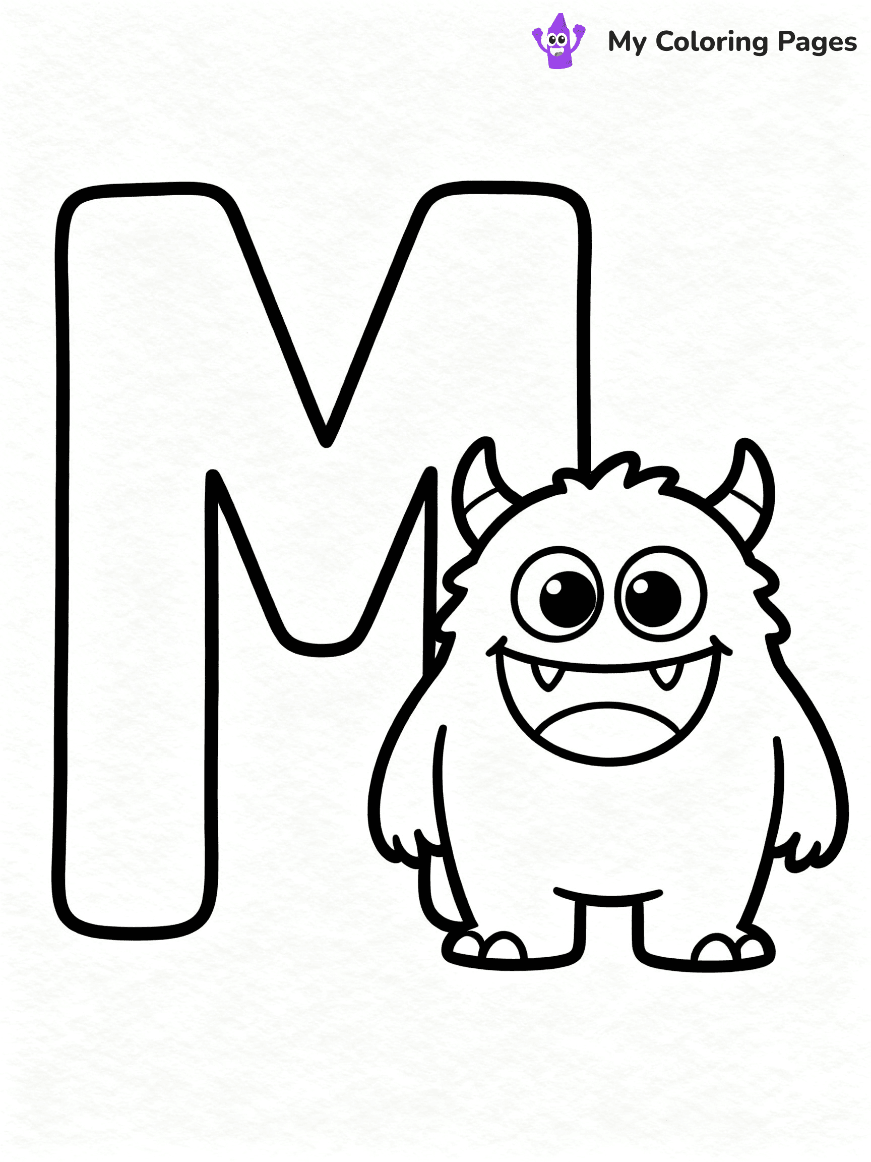 Letter M Coloring Pages - 30