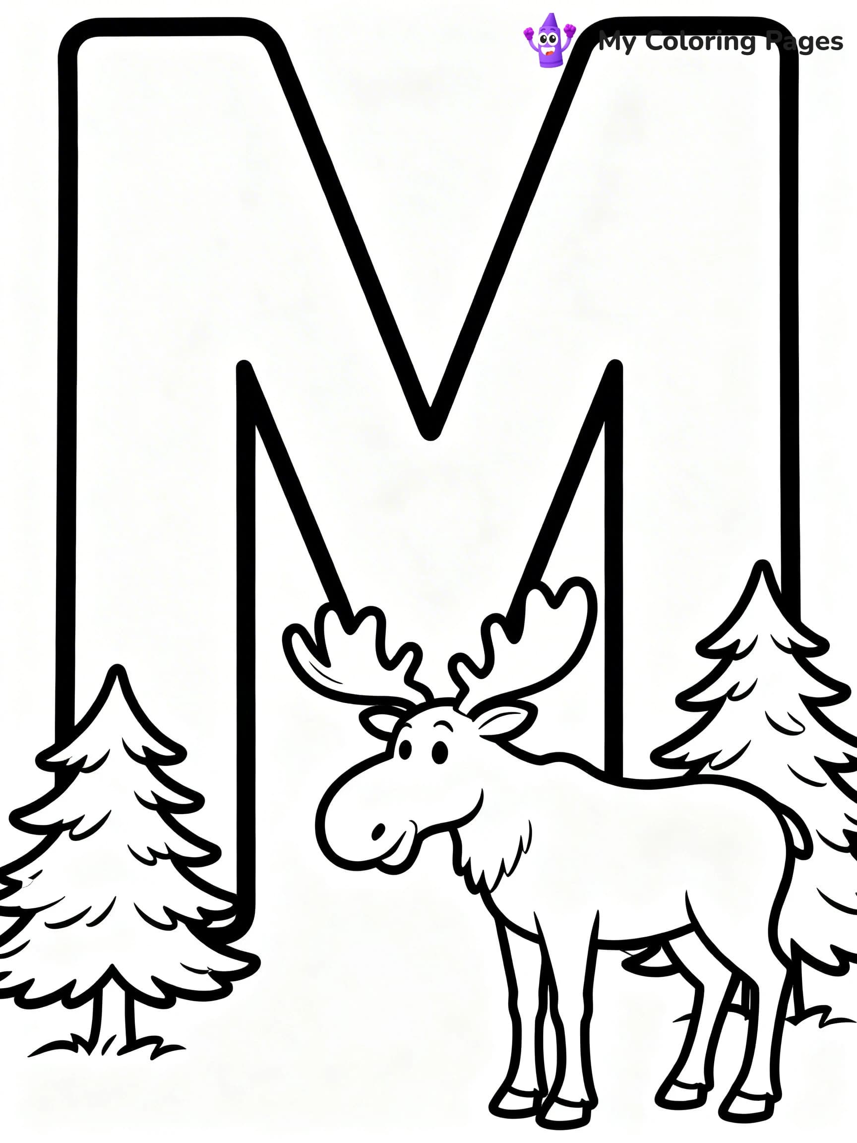 Letter M Coloring Pages - 21