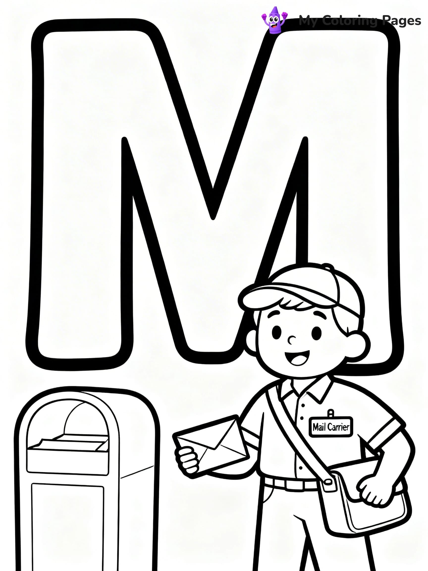 Letter M Coloring Pages - 17
