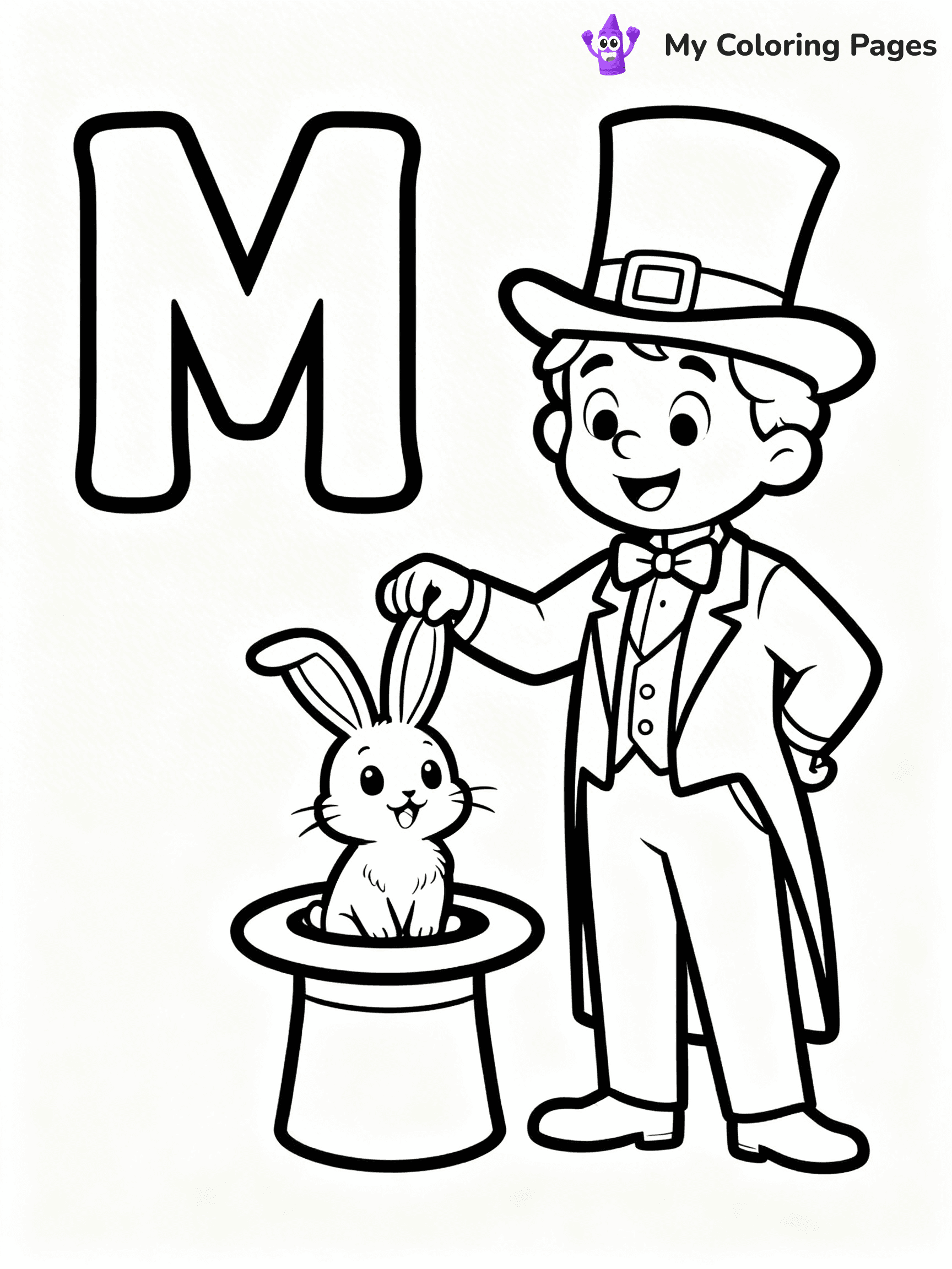 Letter M Coloring Pages - 12
