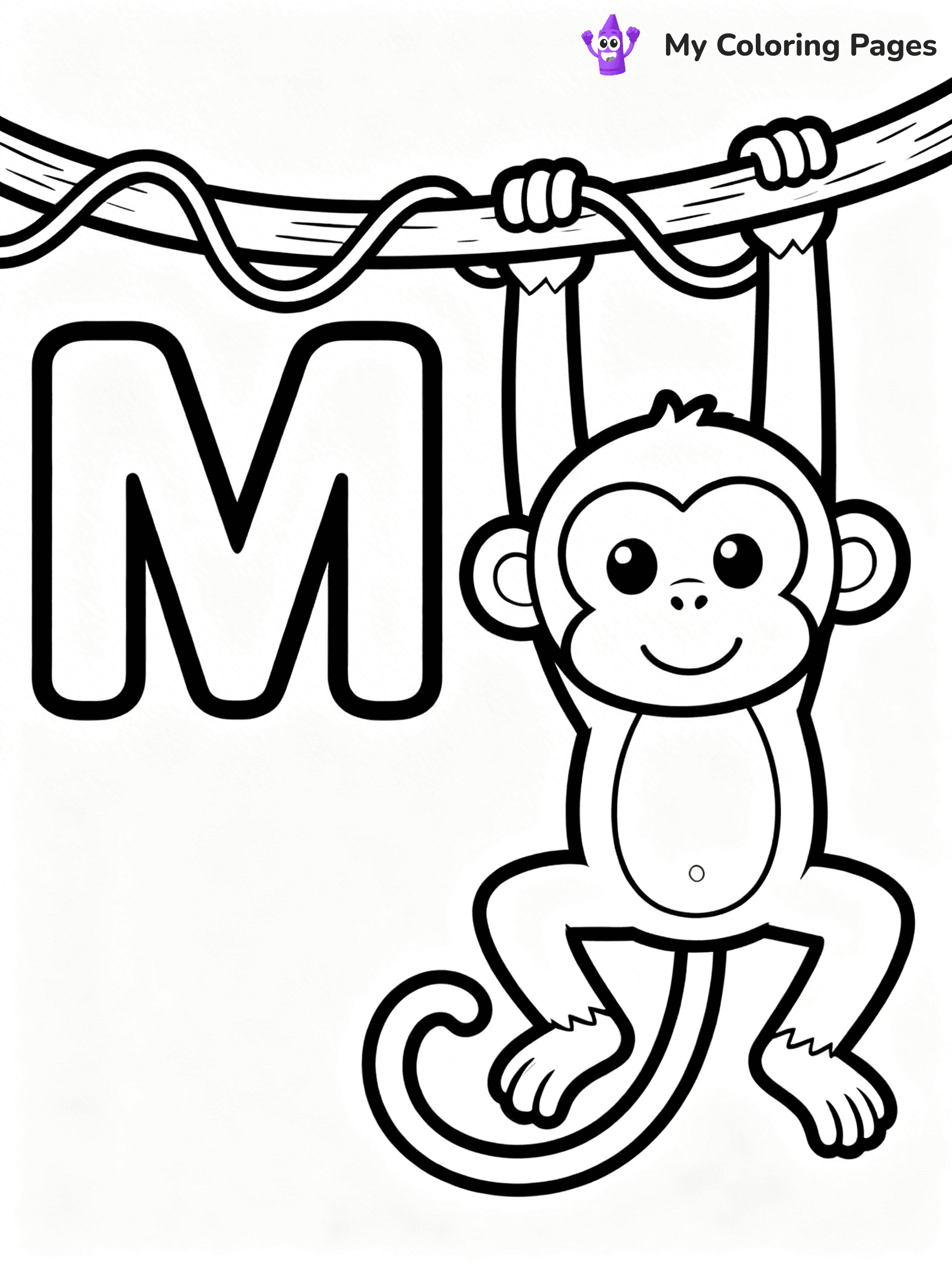 Letter M Coloring Pages - 9