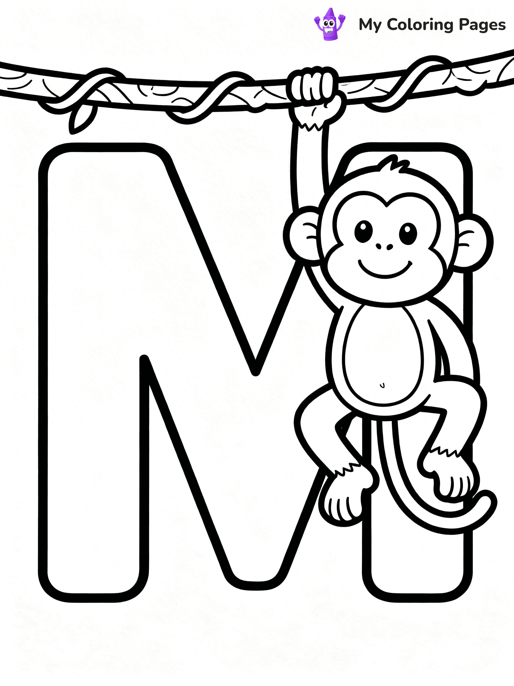Letter M Coloring Pages - 7