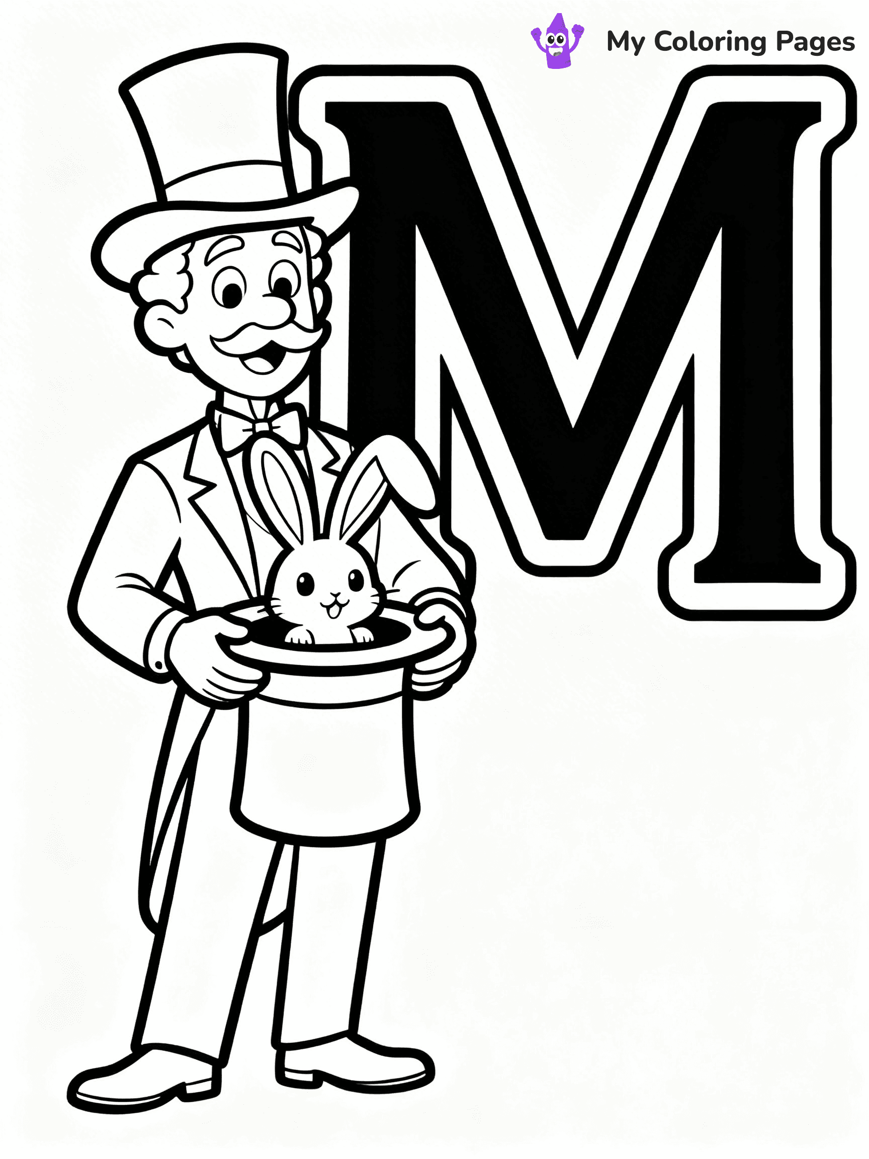 Letter M Coloring Pages - 6