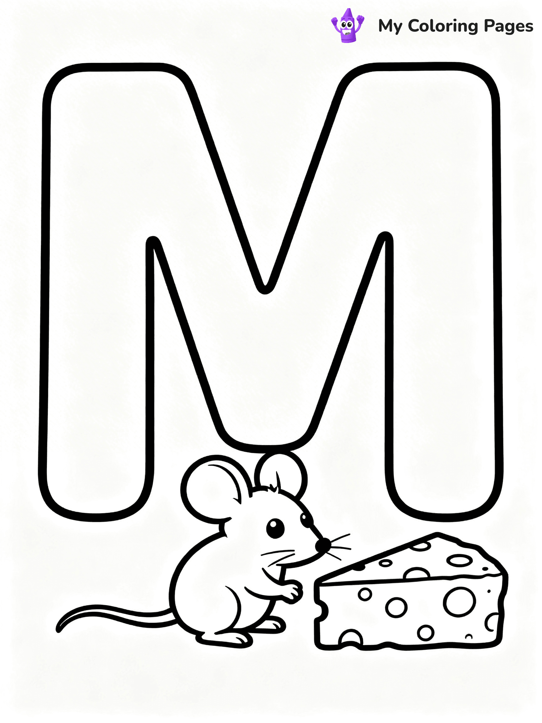 Letter M Coloring Pages - 3