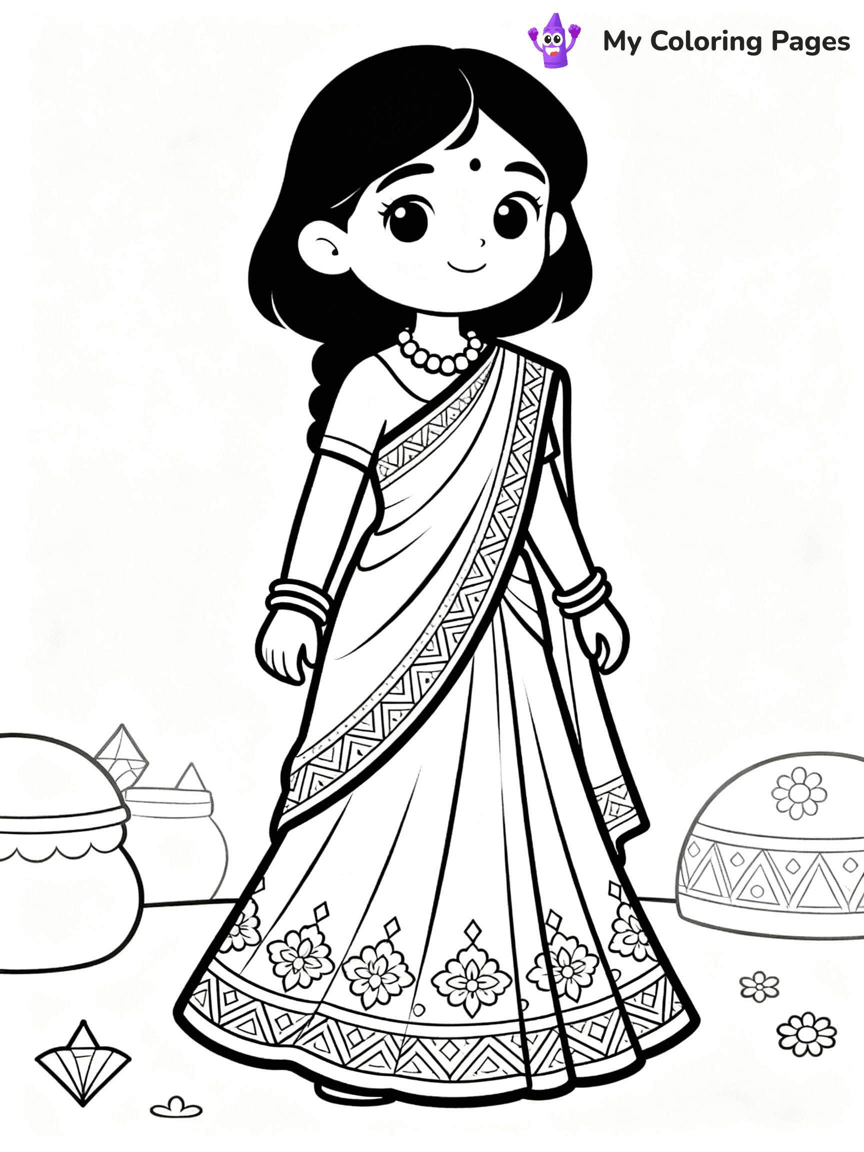 Dress Coloring Pages - 27