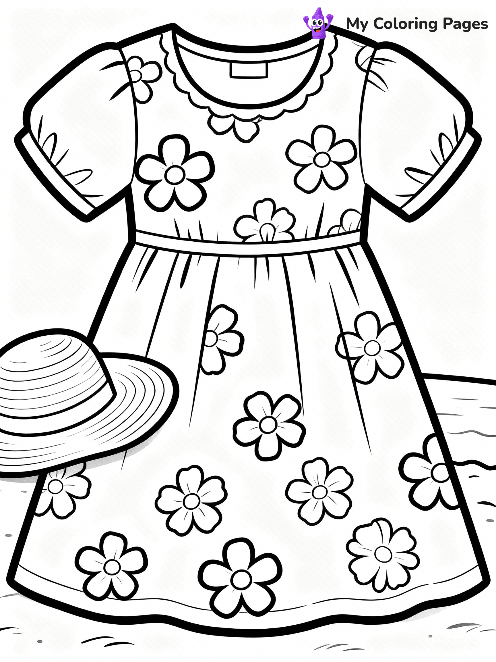 Dress Coloring Pages - 19