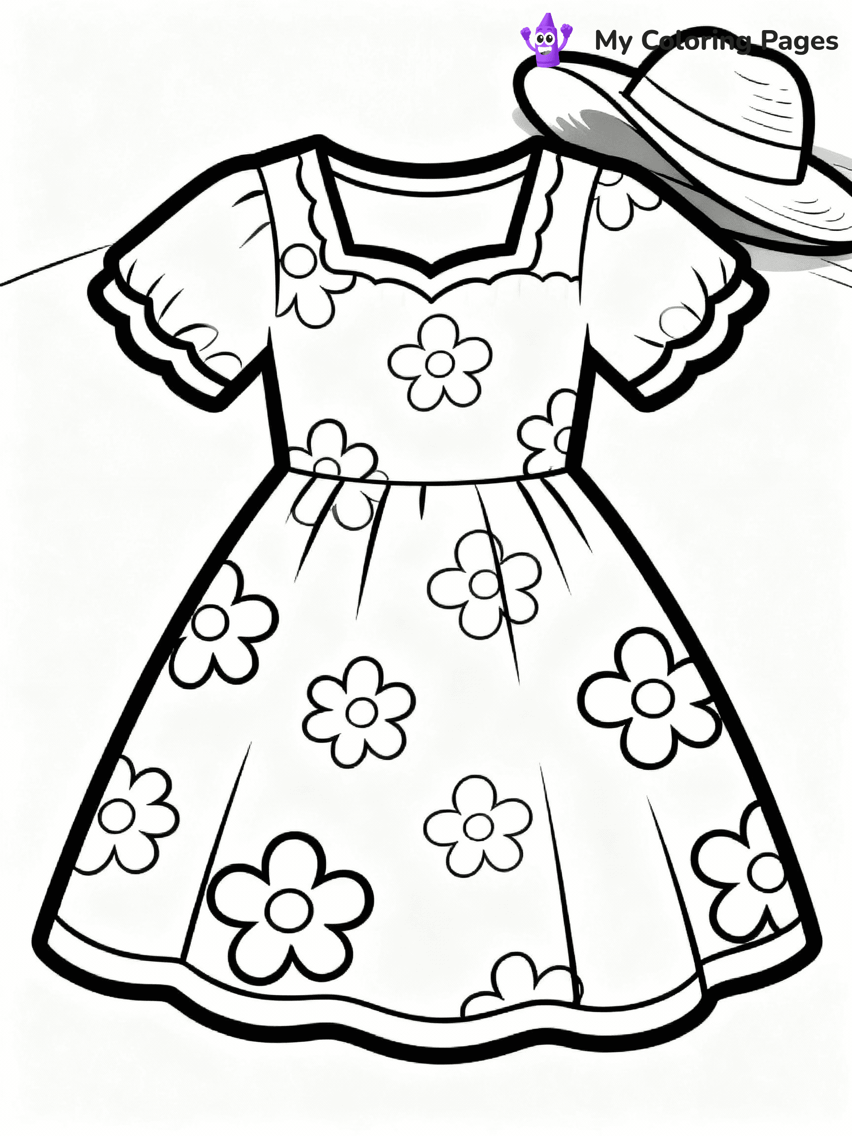 Dress Coloring Pages - 18