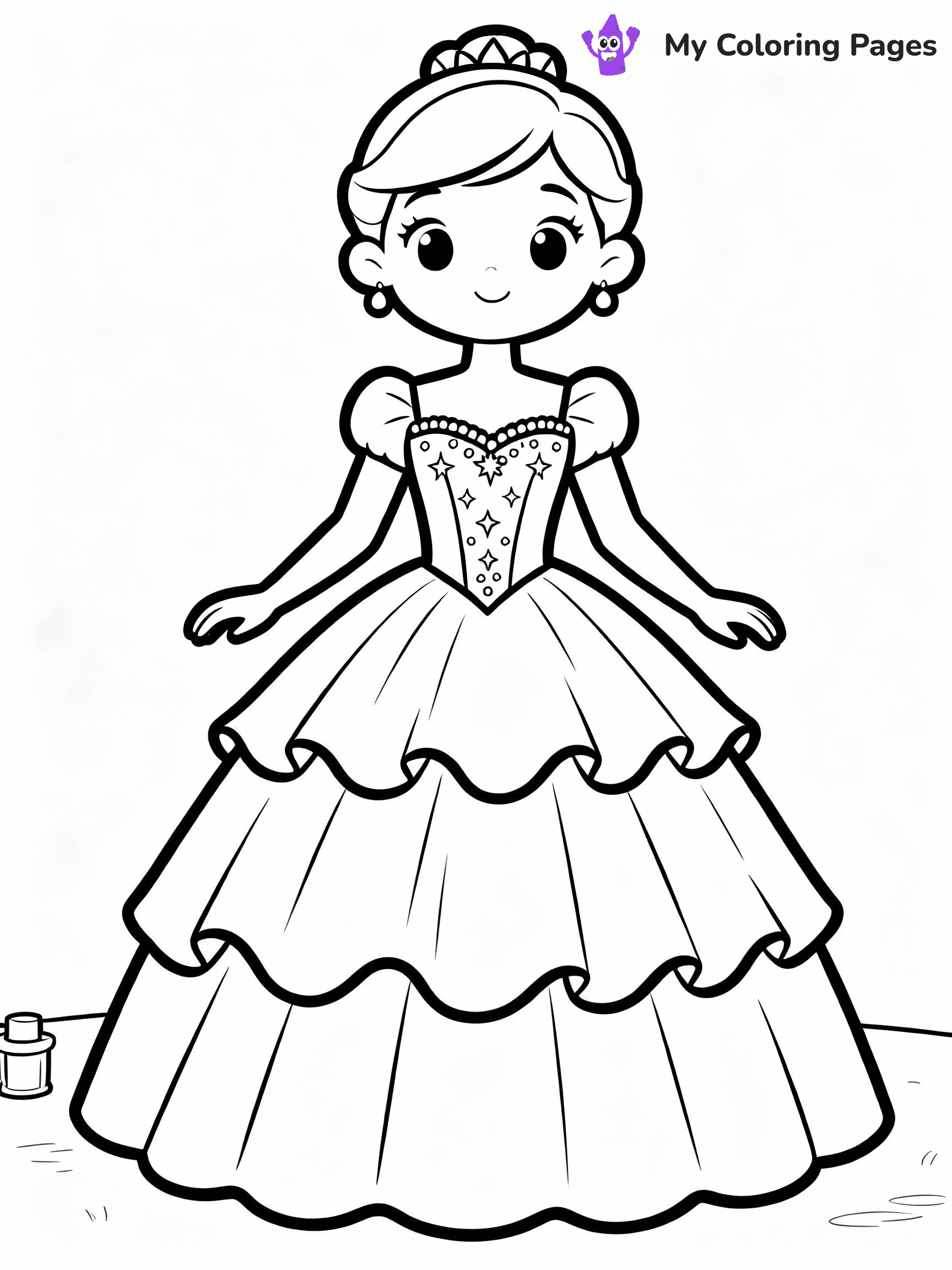 Dress Coloring Pages - 8
