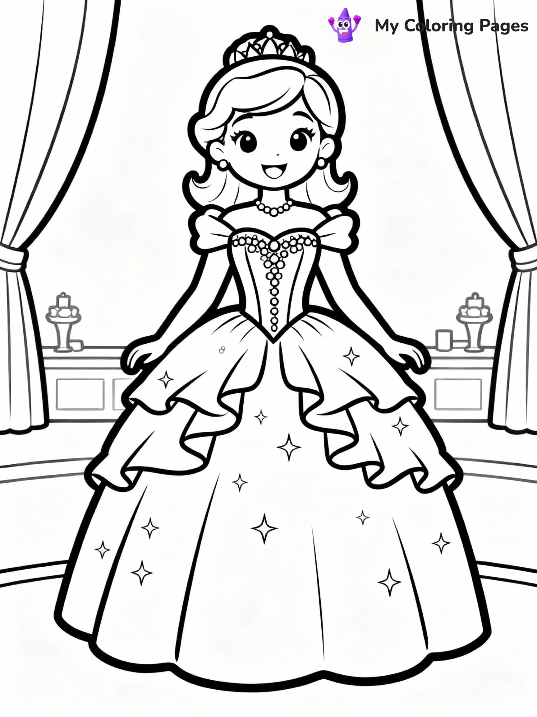 Dress Coloring Pages - 7