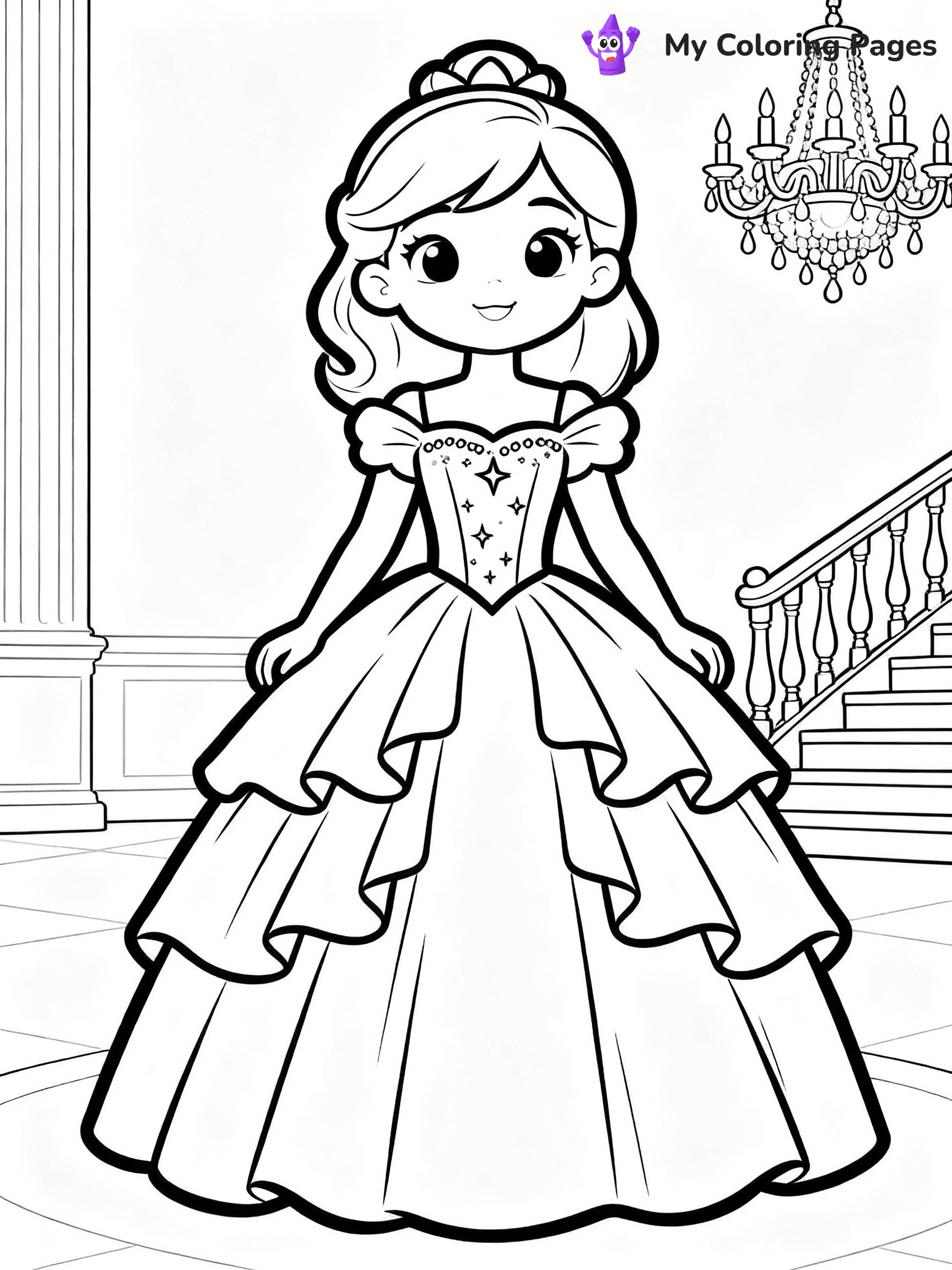 Dress Coloring Pages - 4