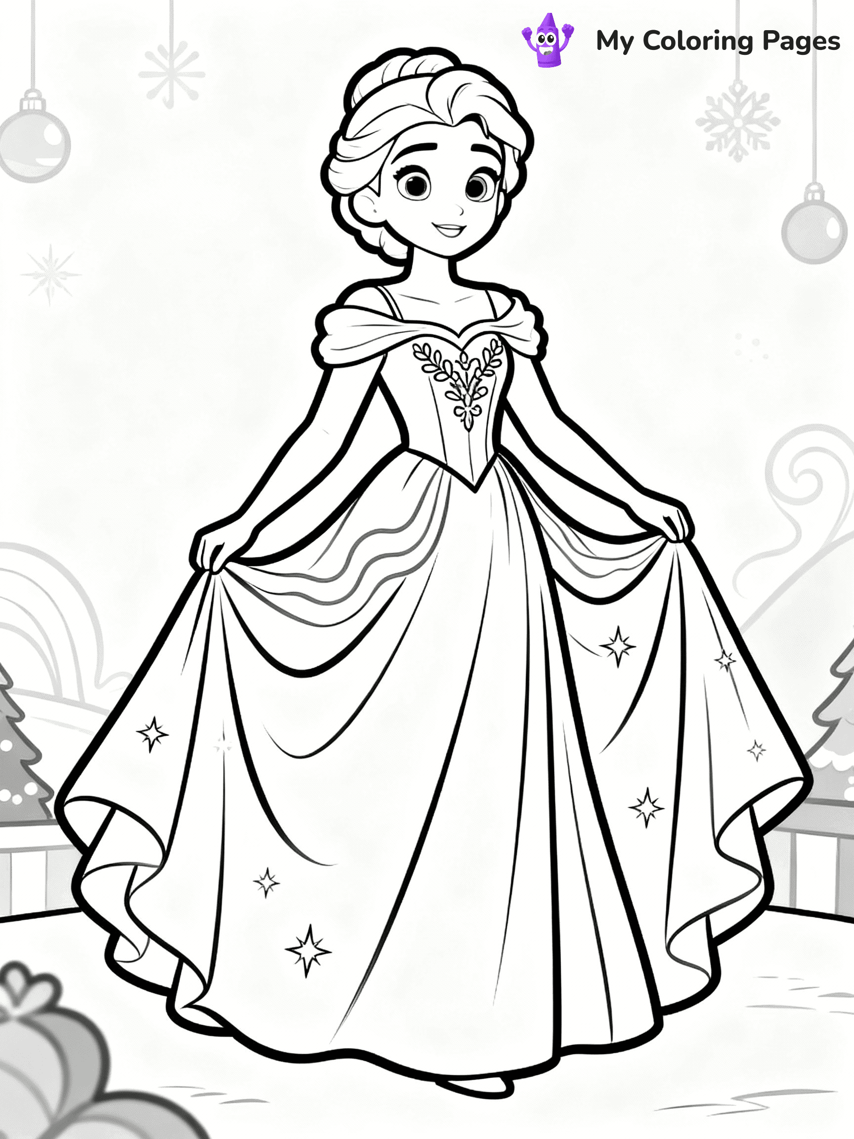 Dress Coloring Pages - 3