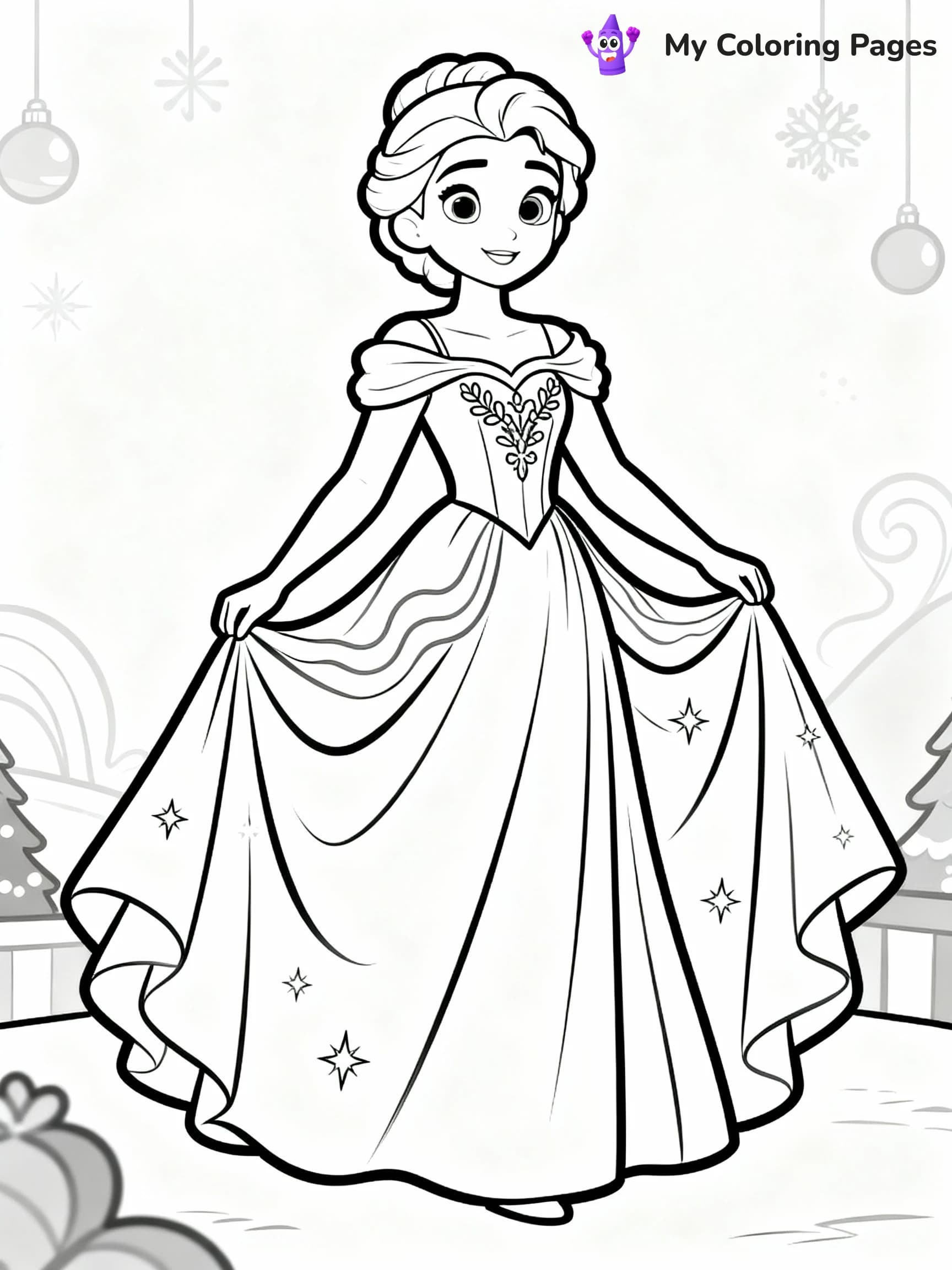 Dress Coloring Pages - 3