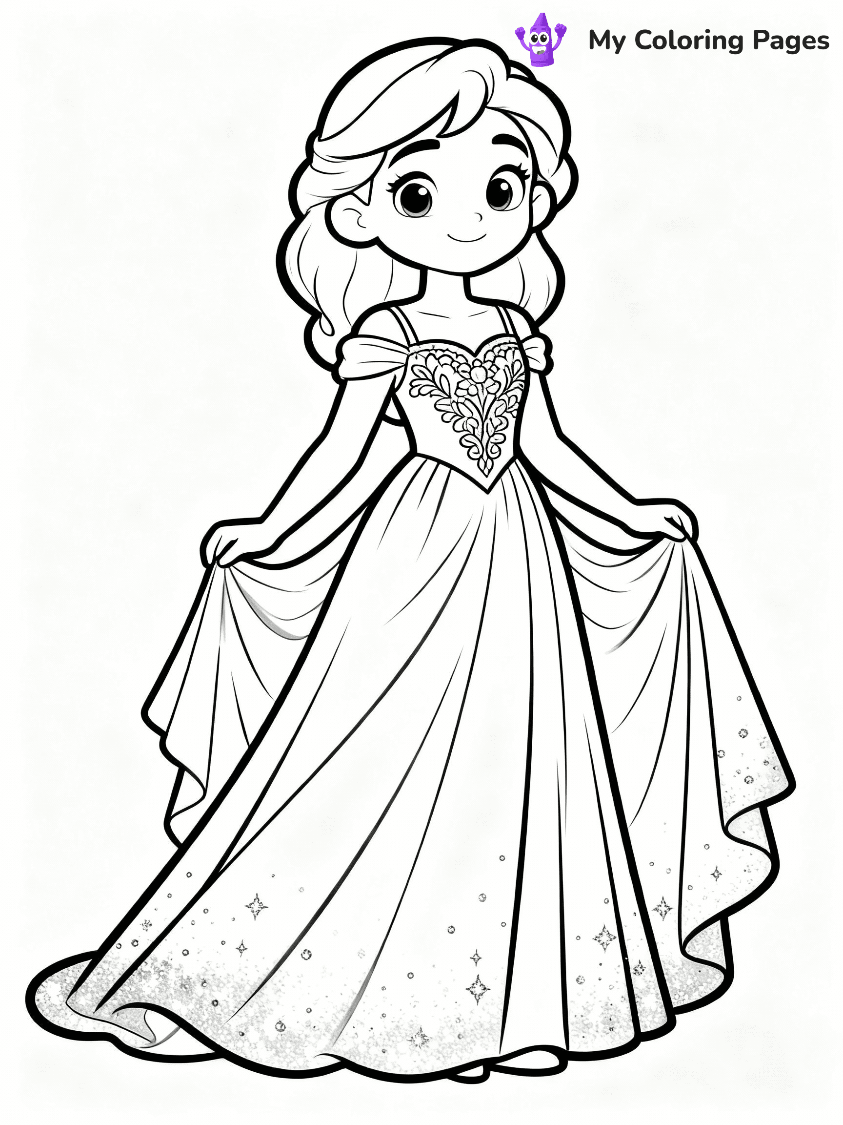 Dress Coloring Pages - 1