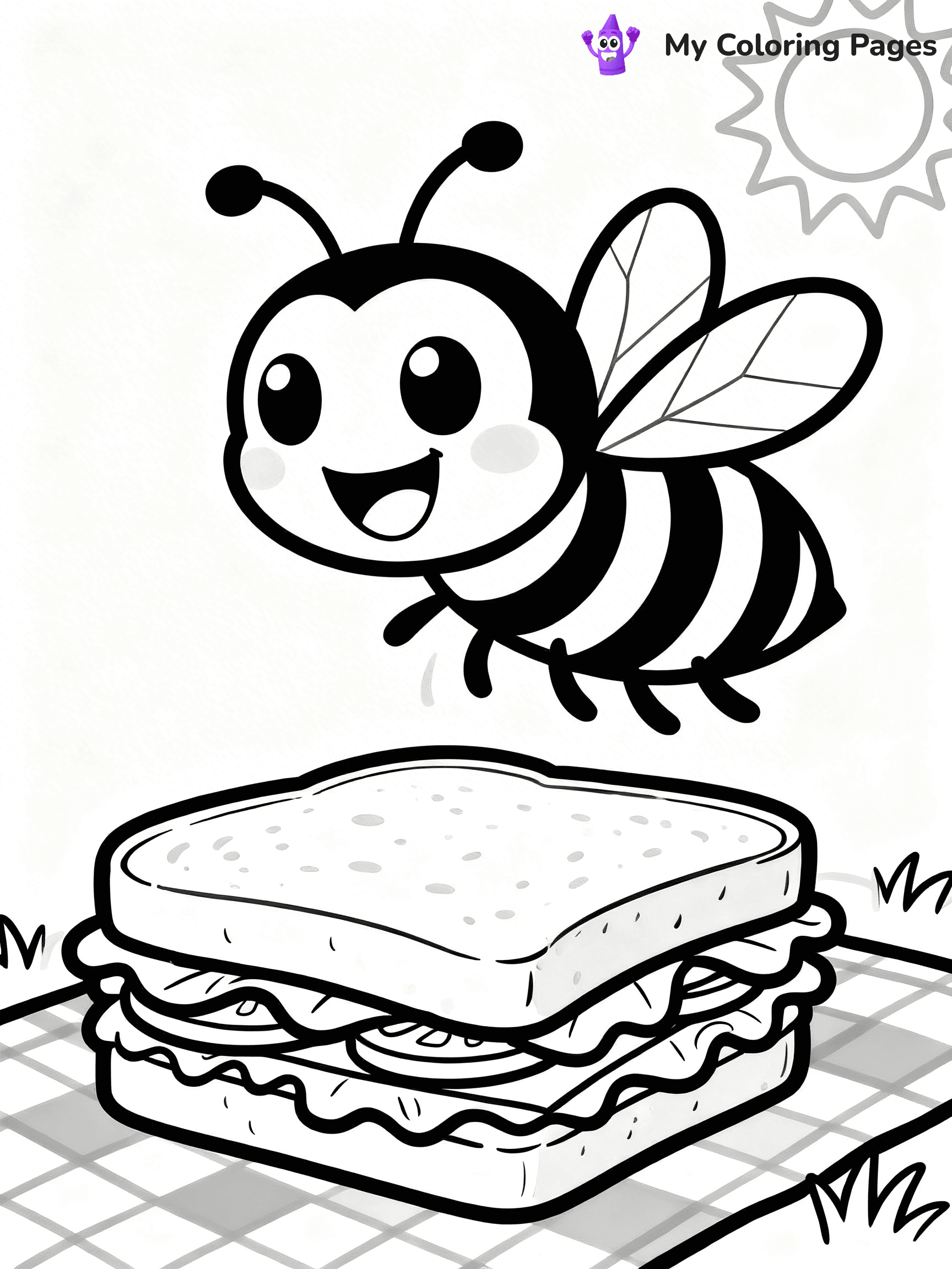 Wasp Coloring Pages - 24