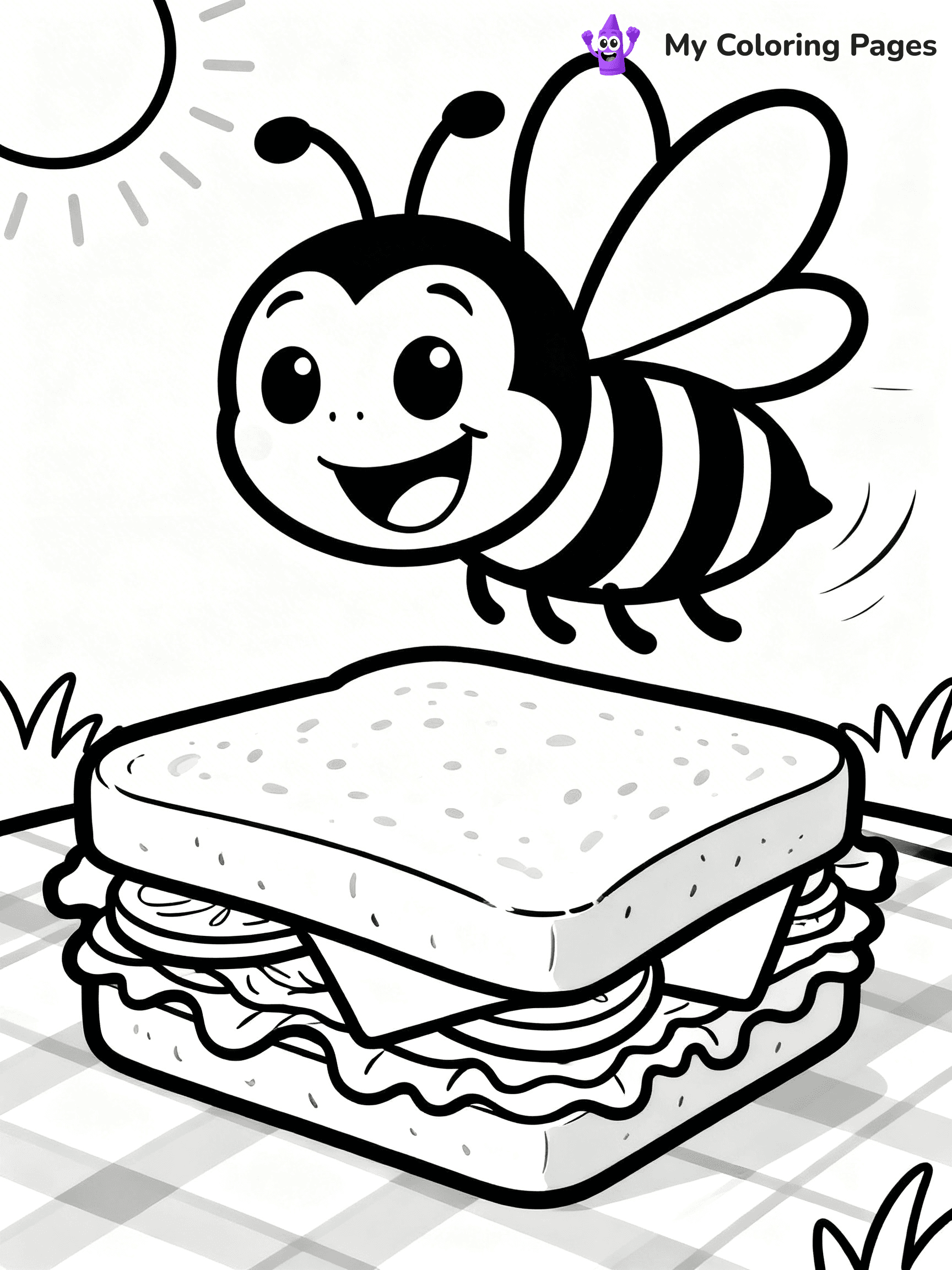 Wasp Coloring Pages - 23