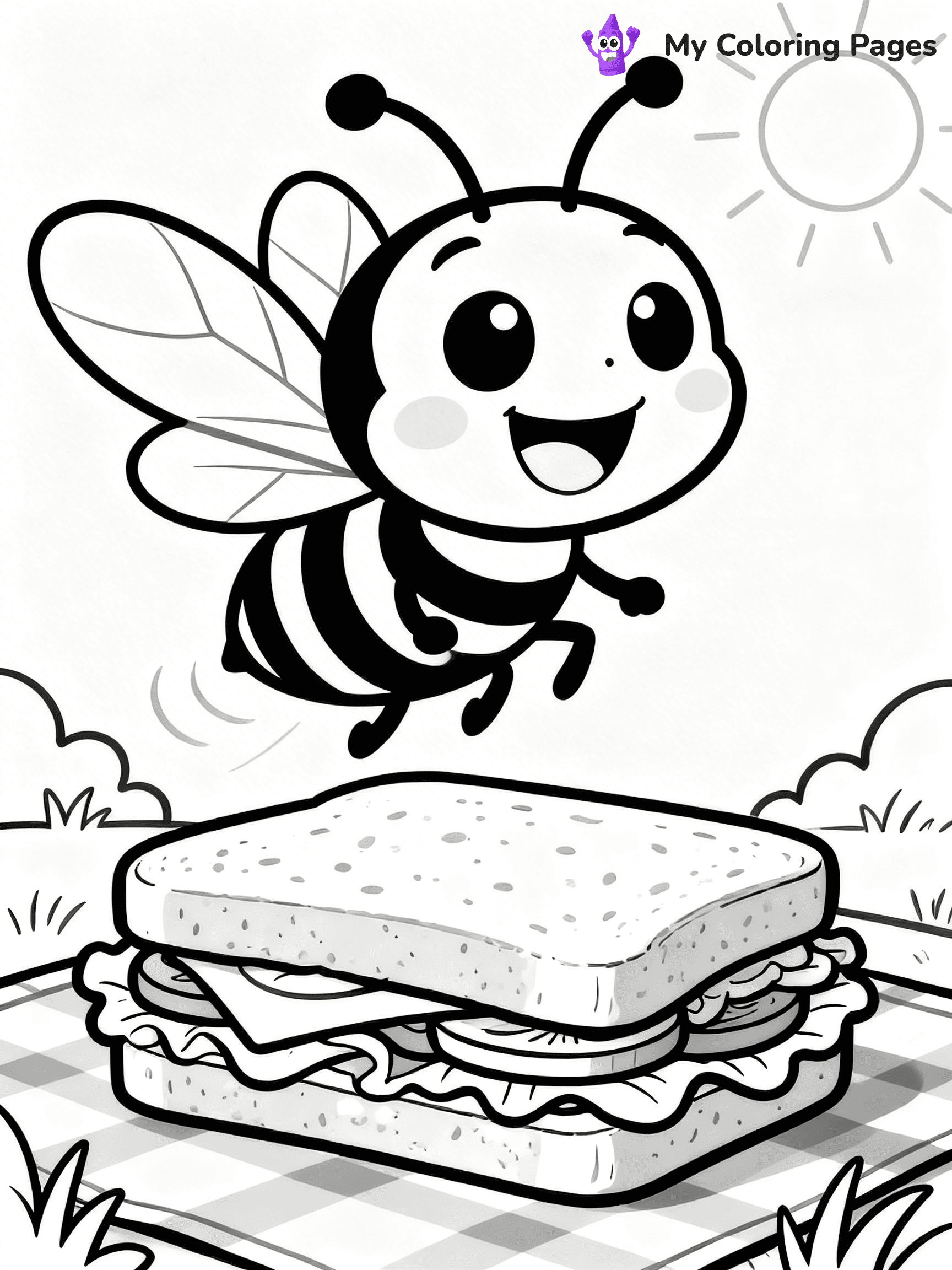 Wasp Coloring Pages - 19