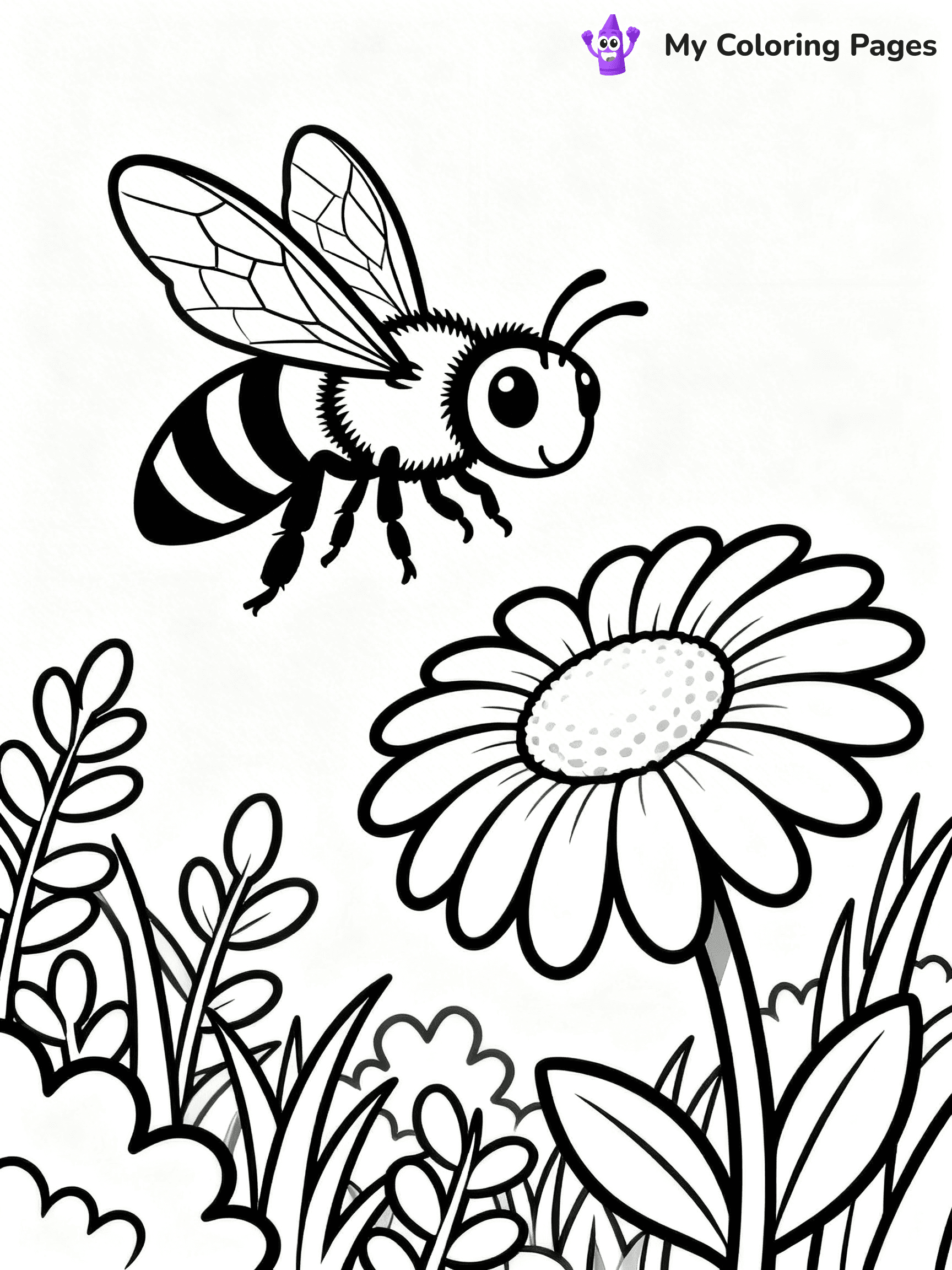 Wasp Coloring Pages - 16