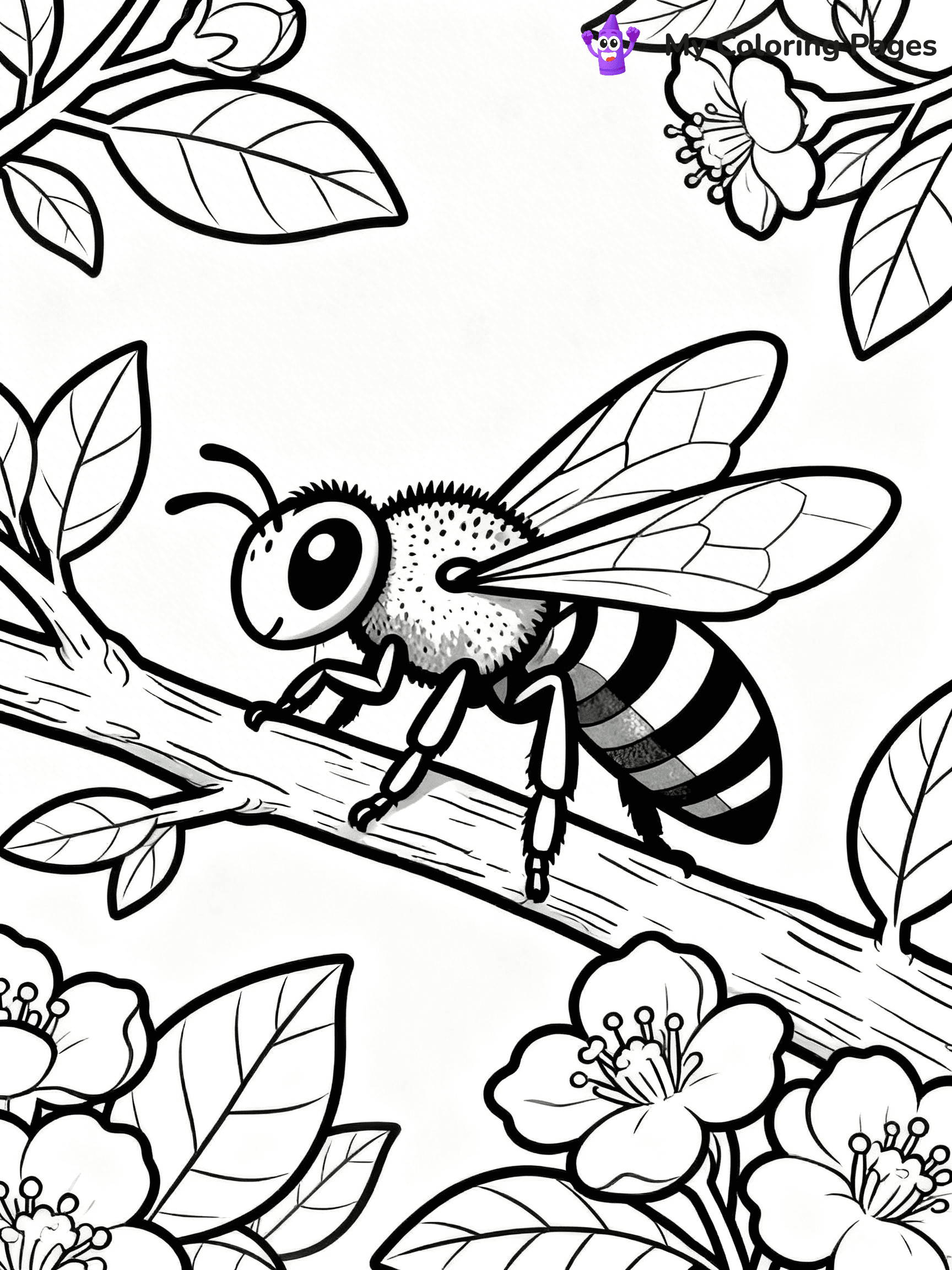 Wasp Coloring Pages - 5
