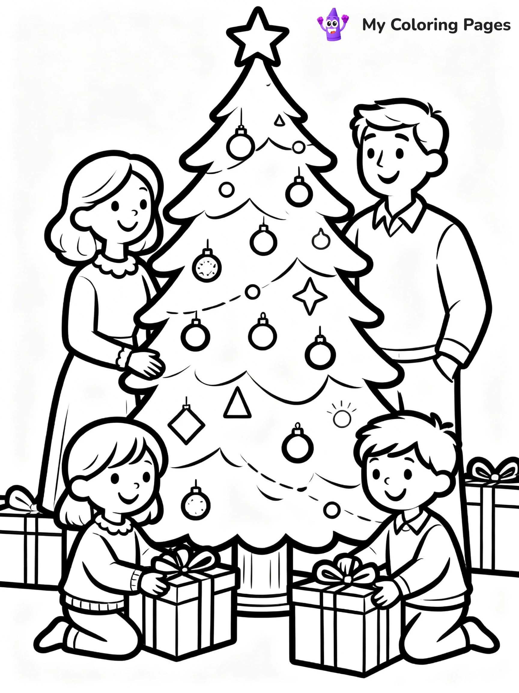 Vintage Christmas Coloring Pages - 23