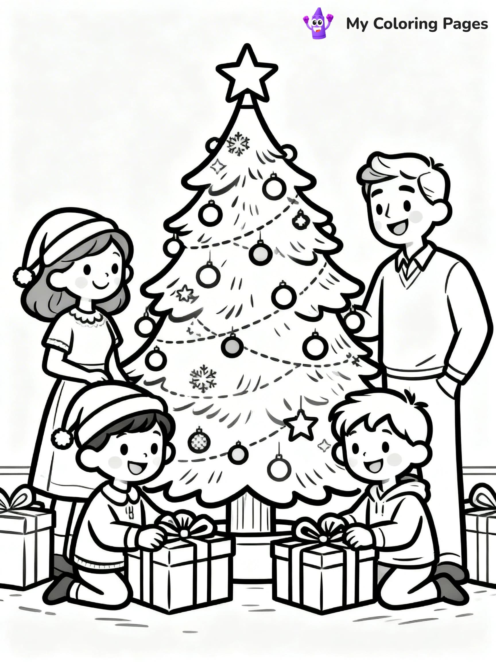 Vintage Christmas Coloring Pages - 22
