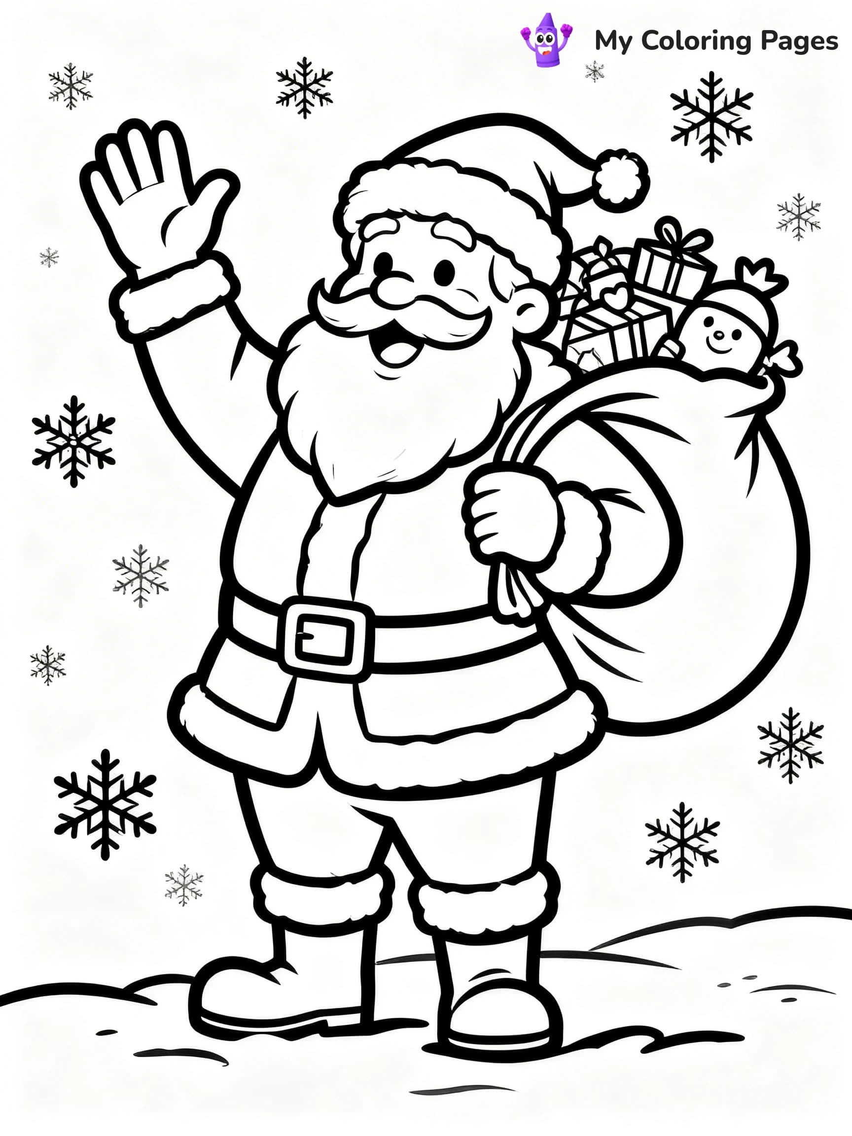 Vintage Christmas Coloring Pages - 13
