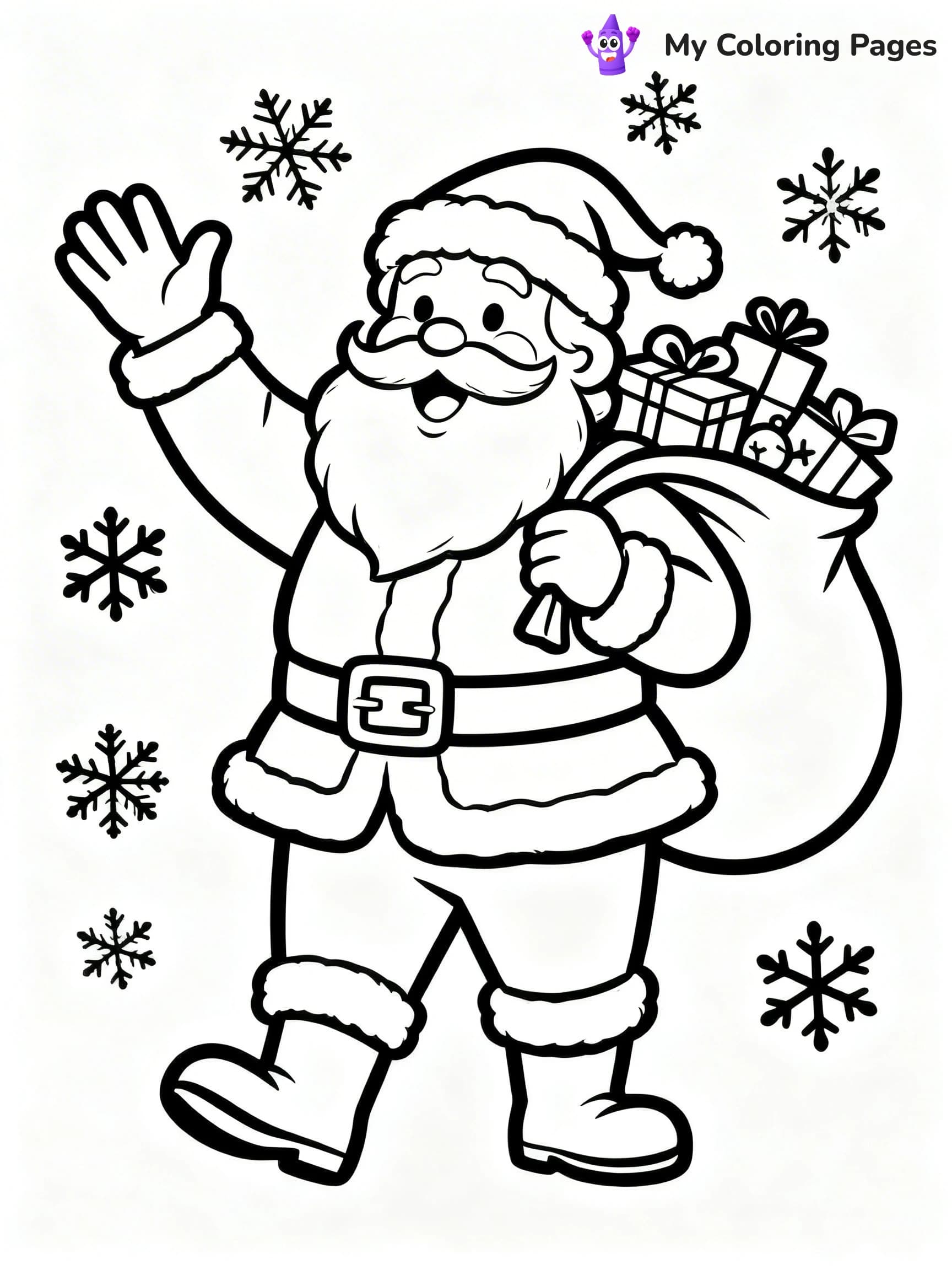 Vintage Christmas Coloring Pages - 12