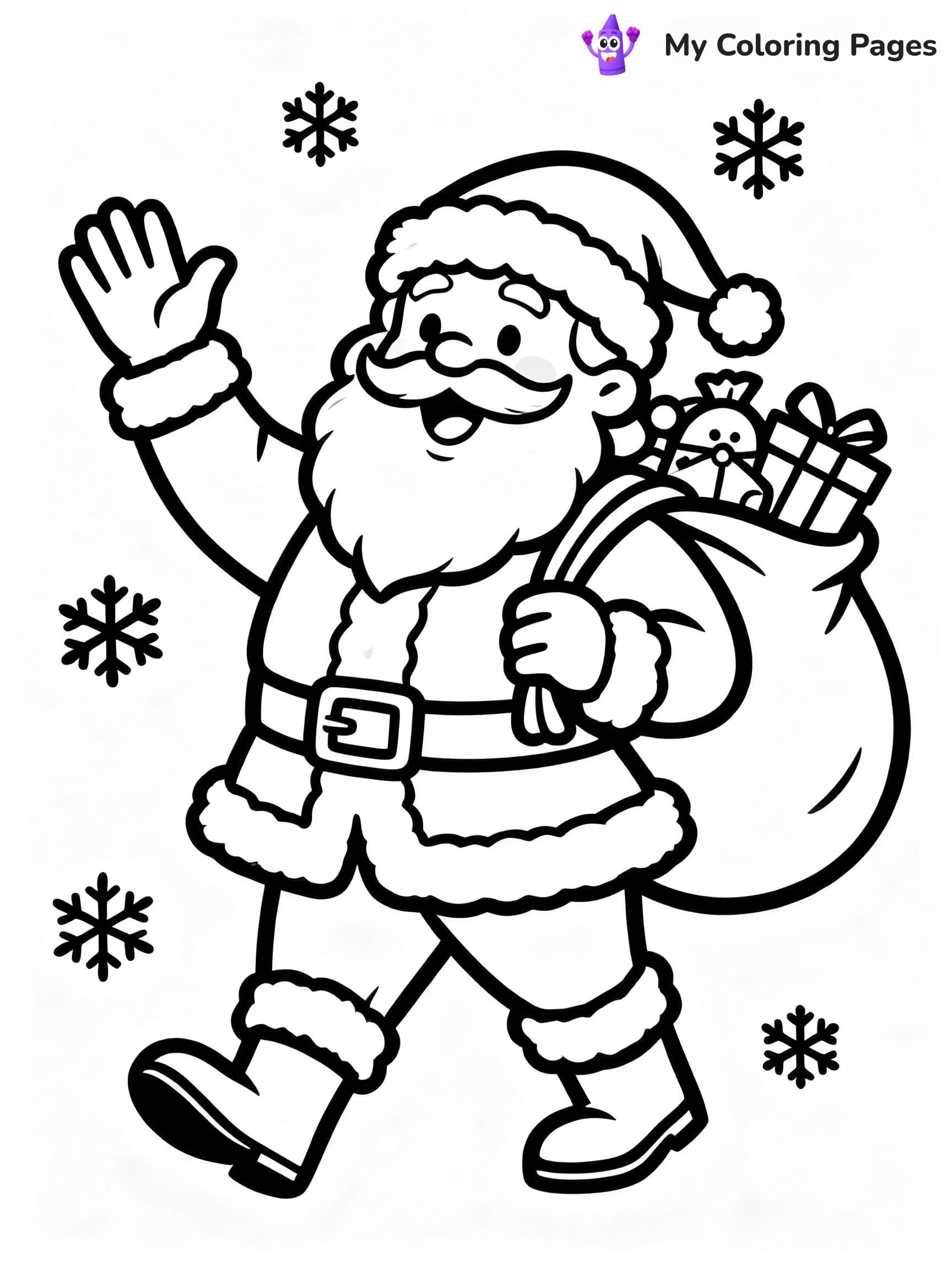Vintage Christmas Coloring Pages - 11