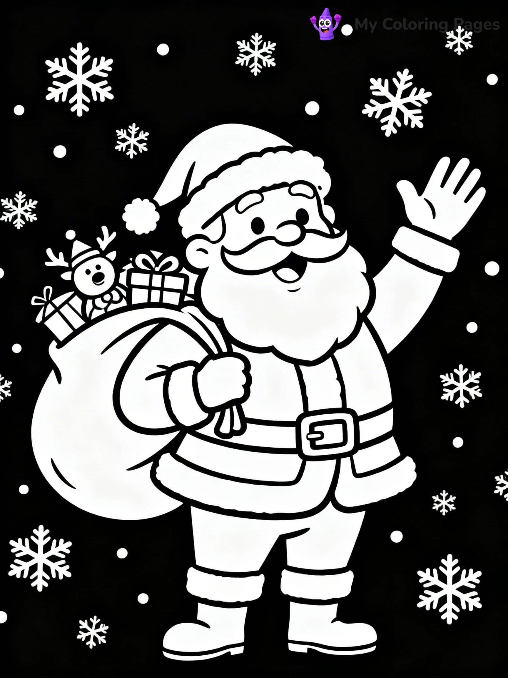 Vintage Christmas Coloring Pages - 10