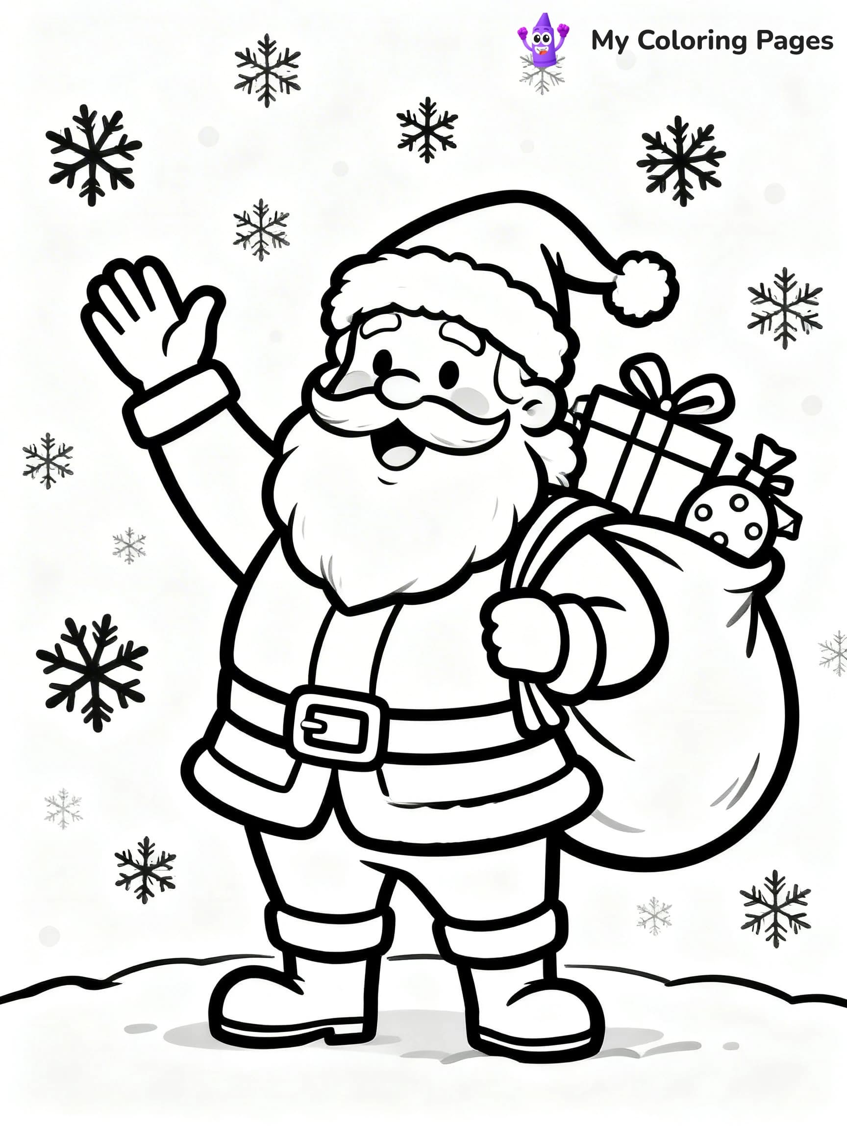 Vintage Christmas Coloring Pages - 9