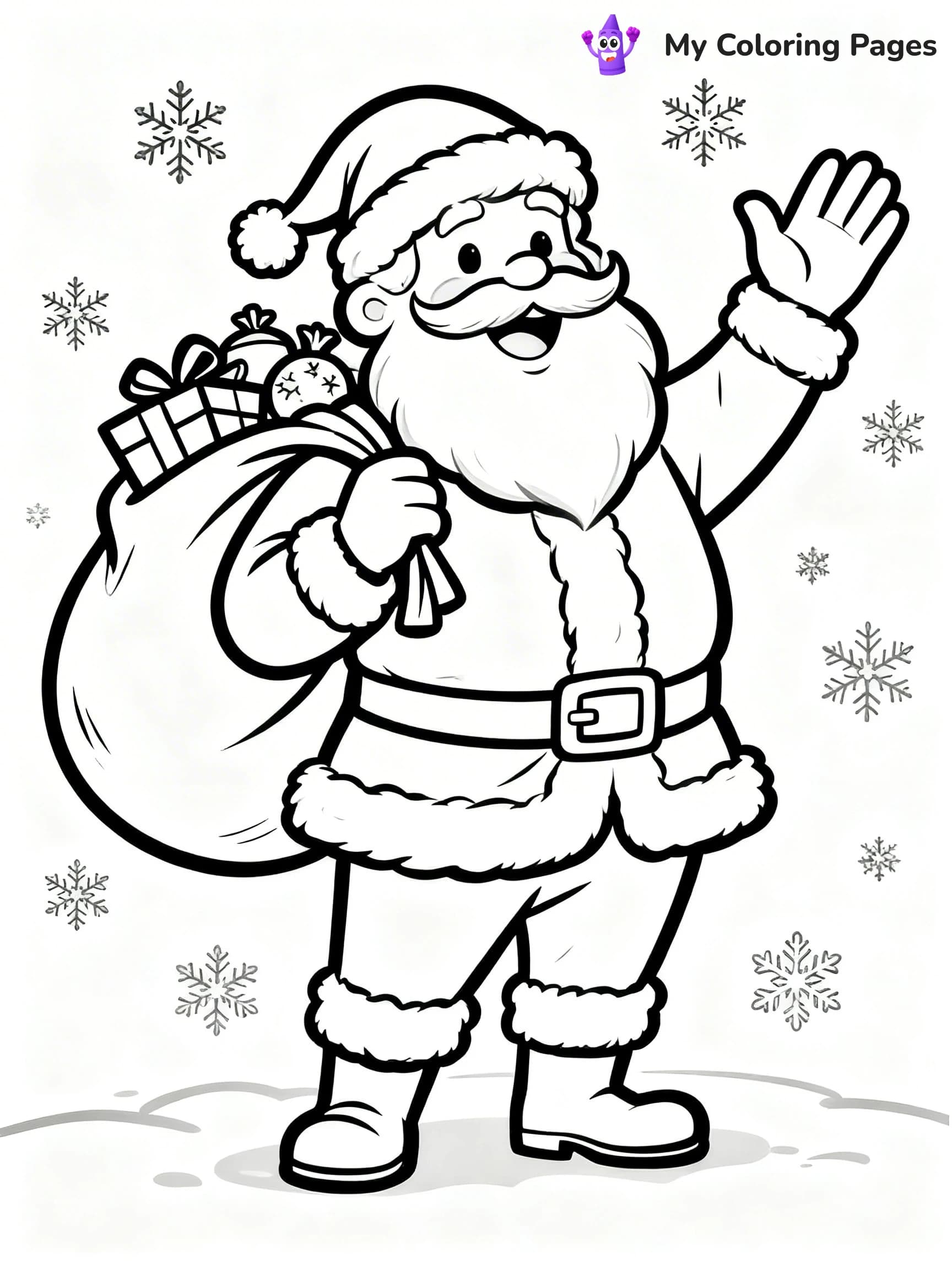 Vintage Christmas Coloring Pages - 8
