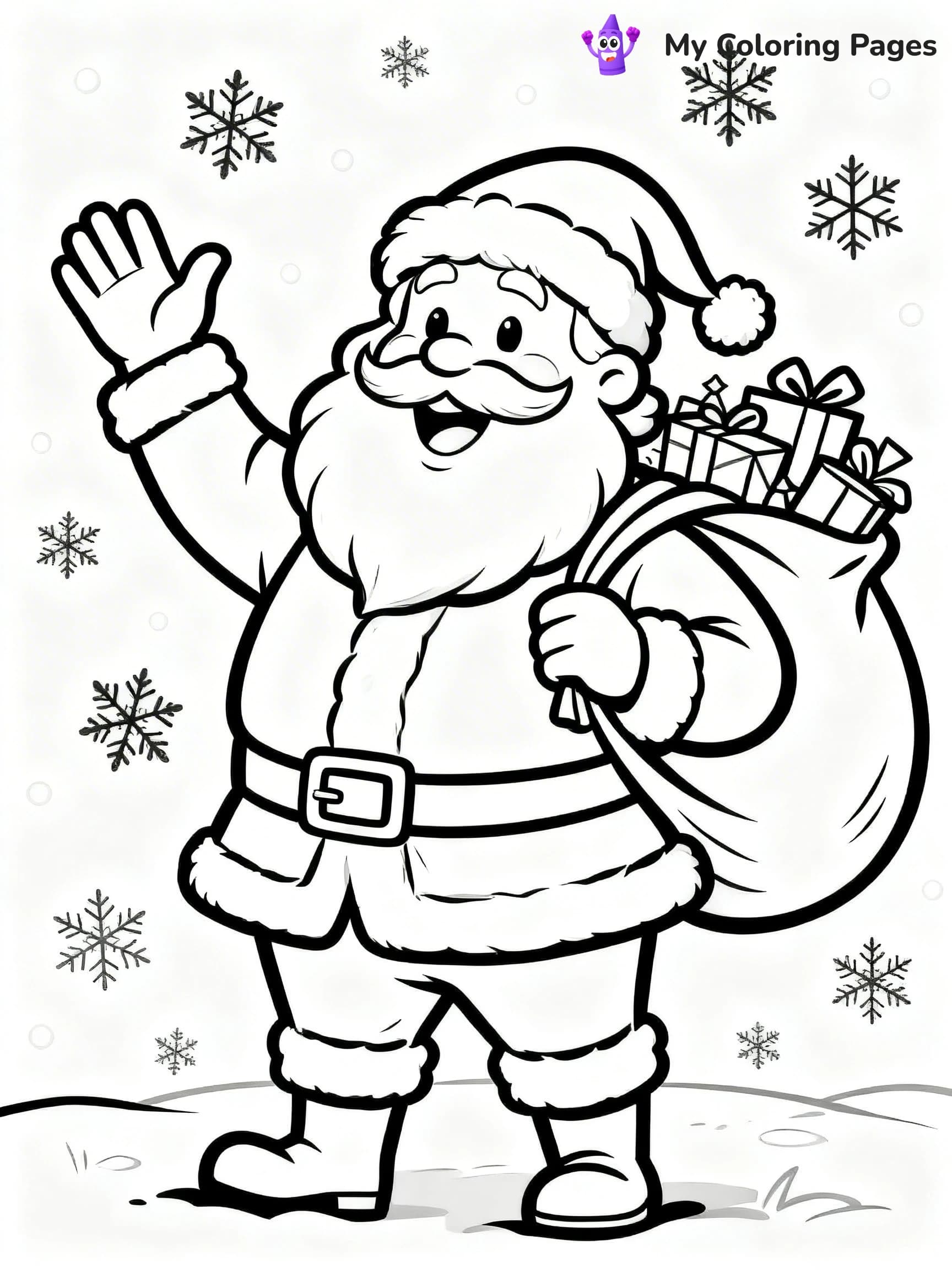 Vintage Christmas Coloring Pages - 7