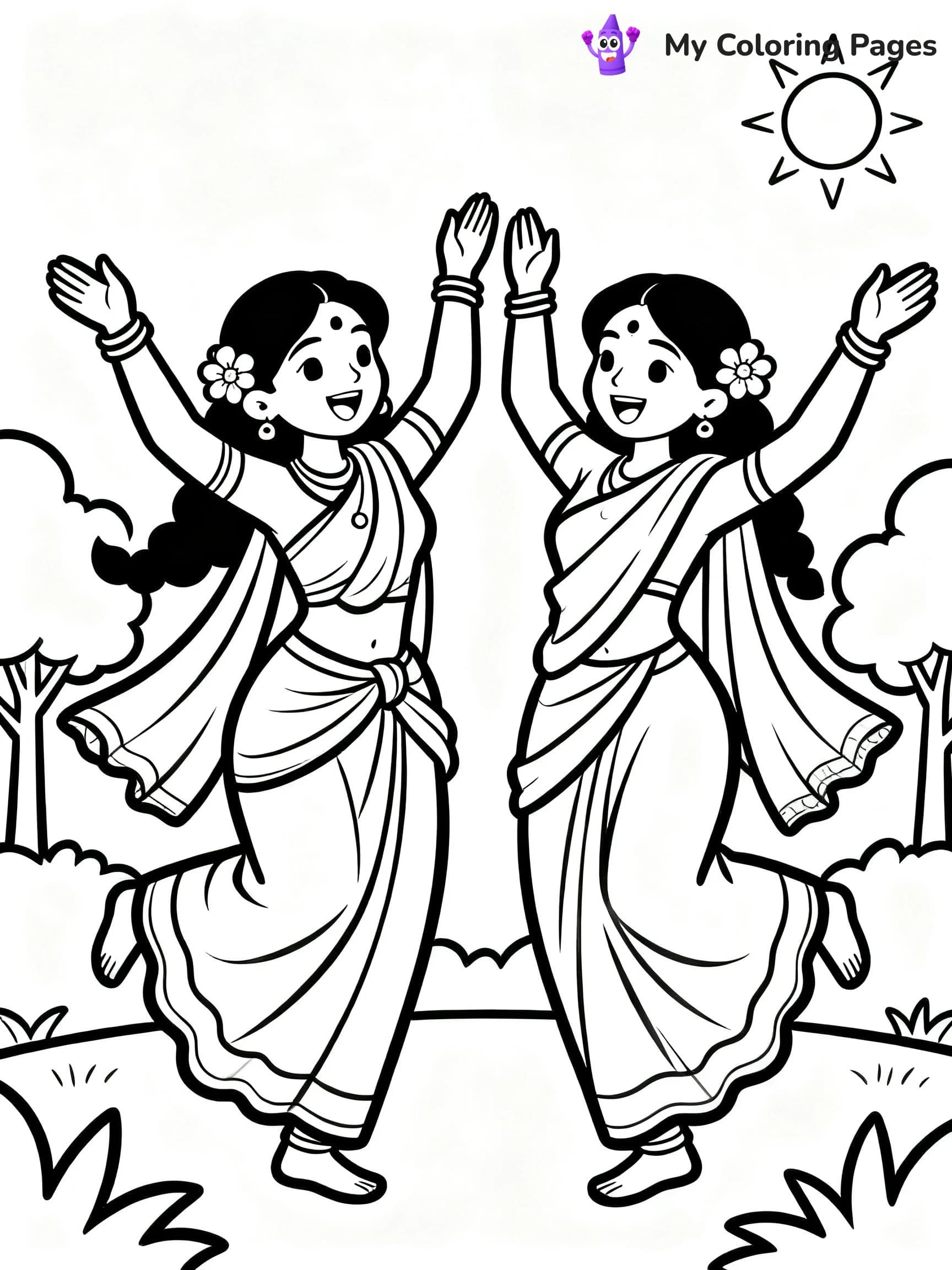Cute Baby Krishna Coloring Pages - 24