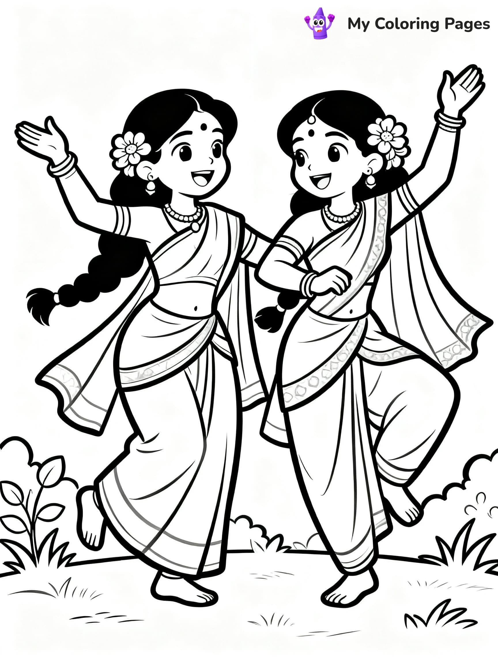 Cute Baby Krishna Coloring Pages - 23