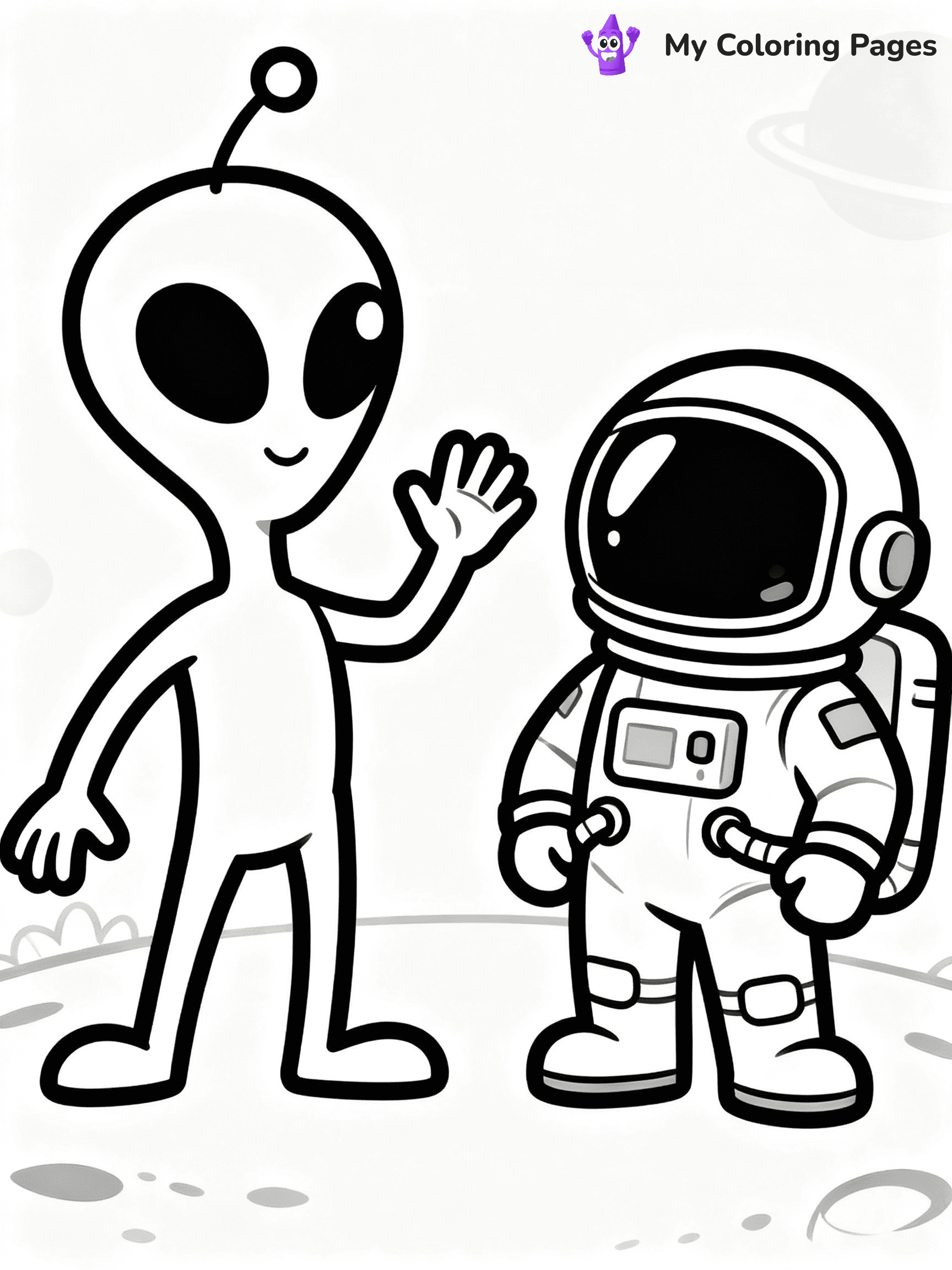 Astronaut Coloring Pages - 35