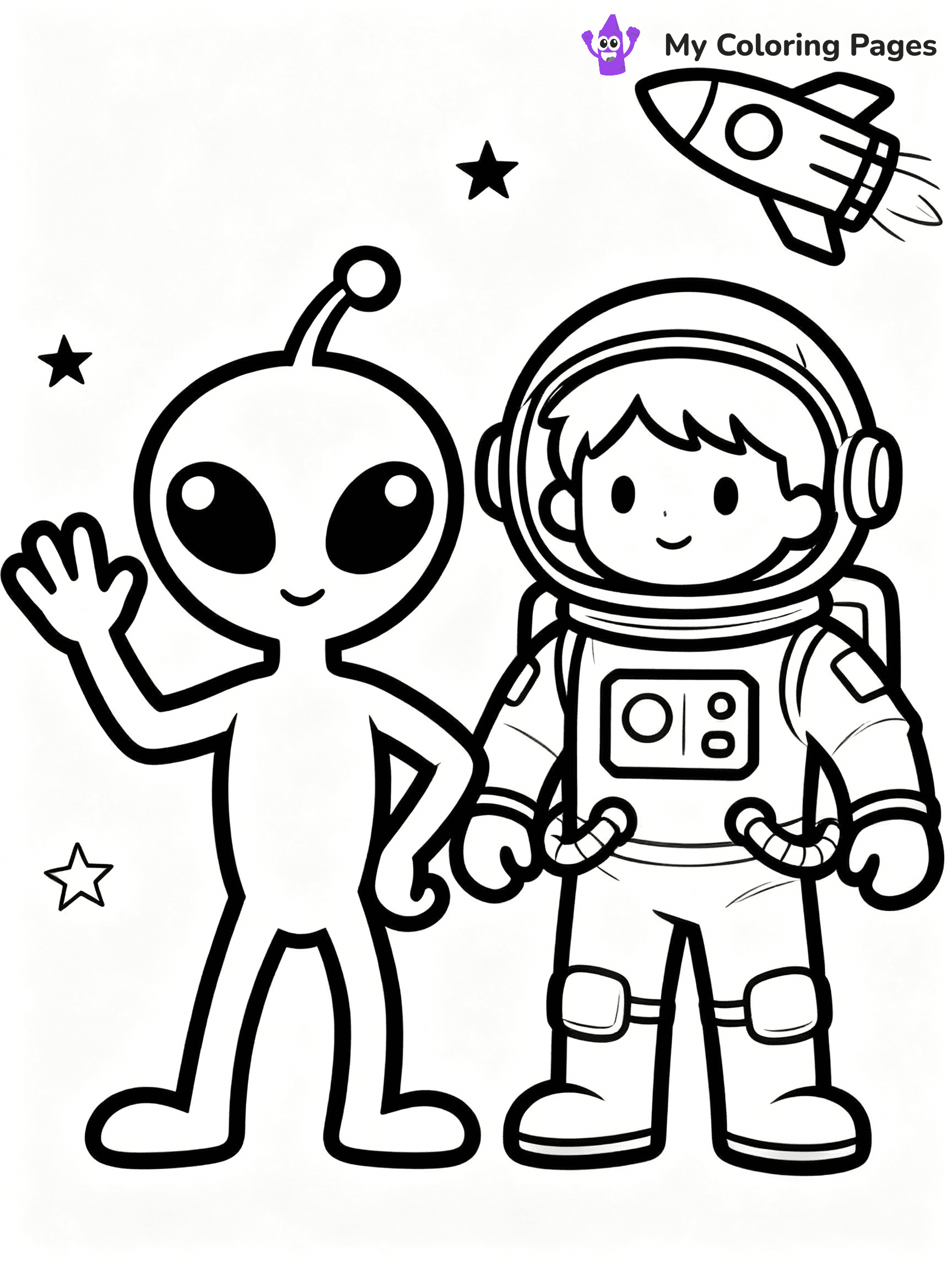 Astronaut Coloring Pages - 31