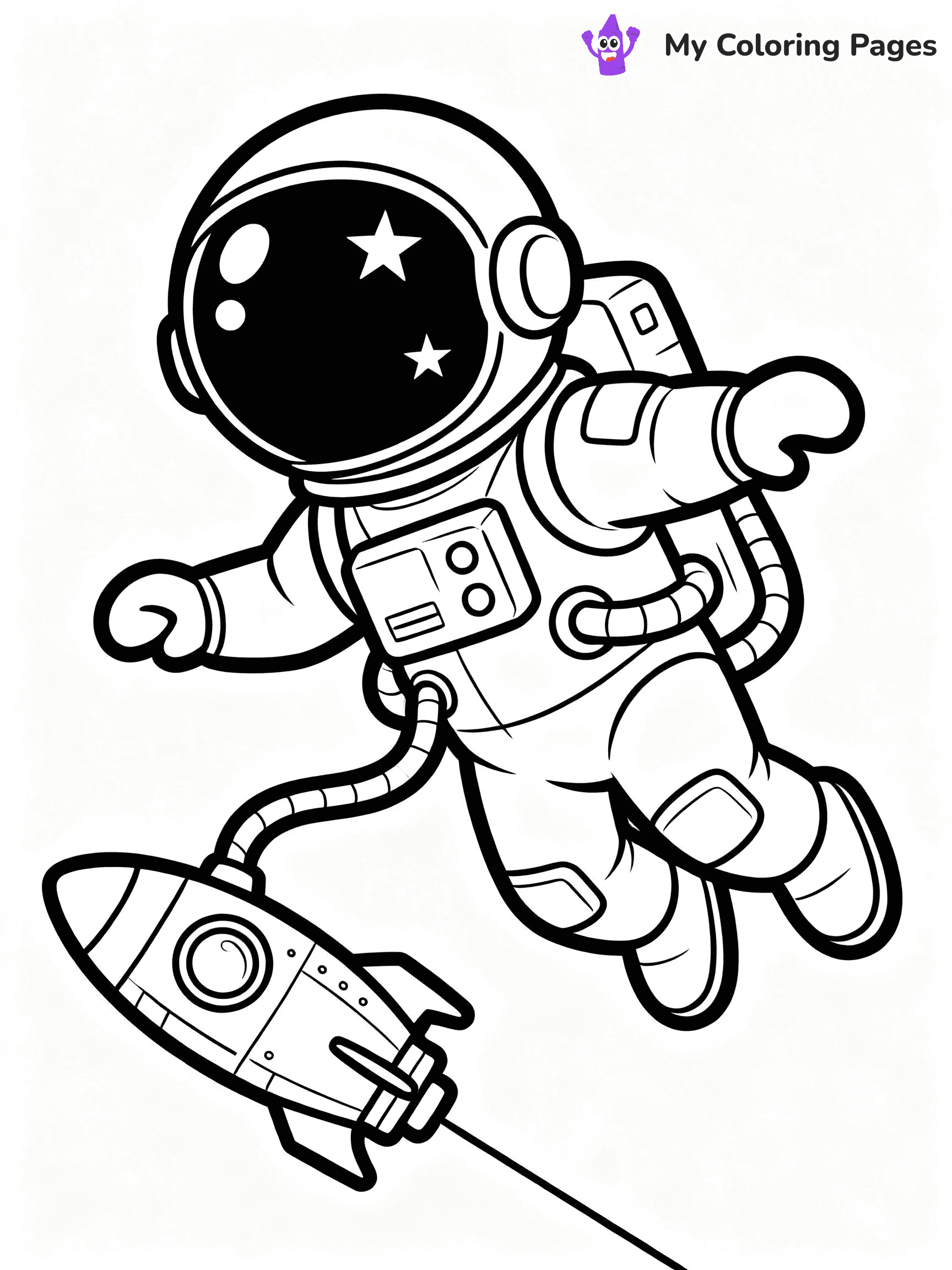 Astronaut Coloring Pages - 30