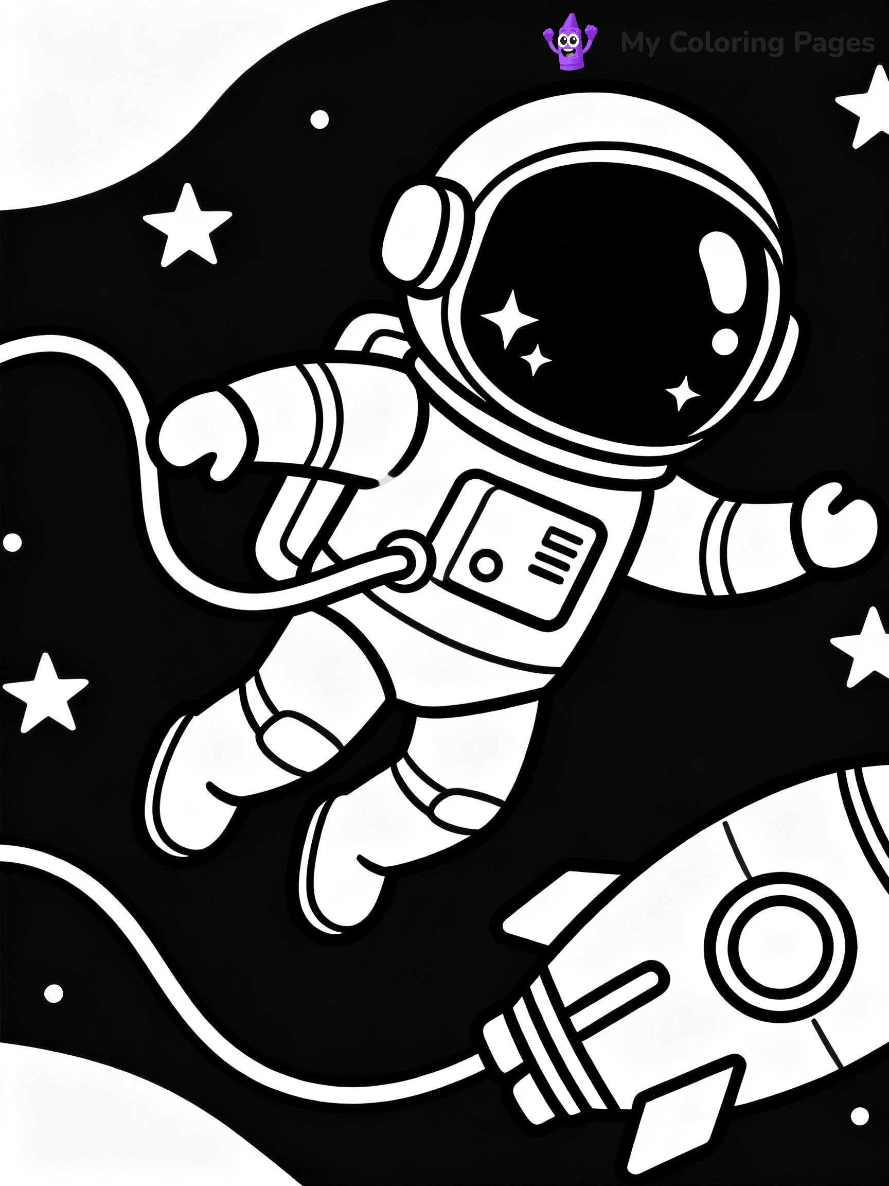 Astronaut Coloring Pages - 28
