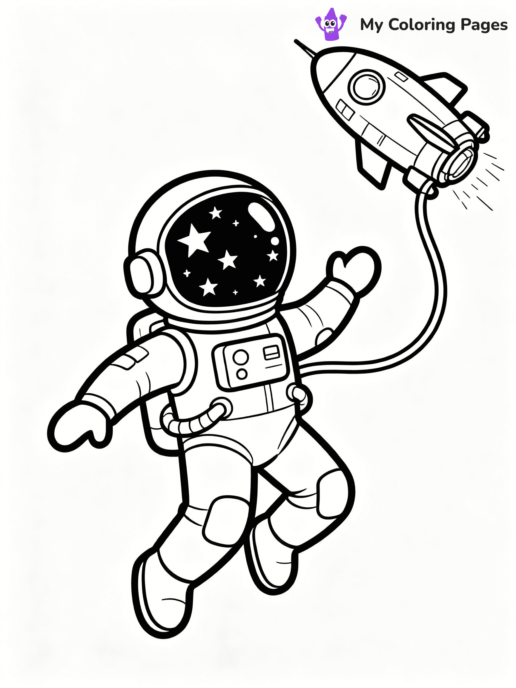 Astronaut Coloring Pages - 25