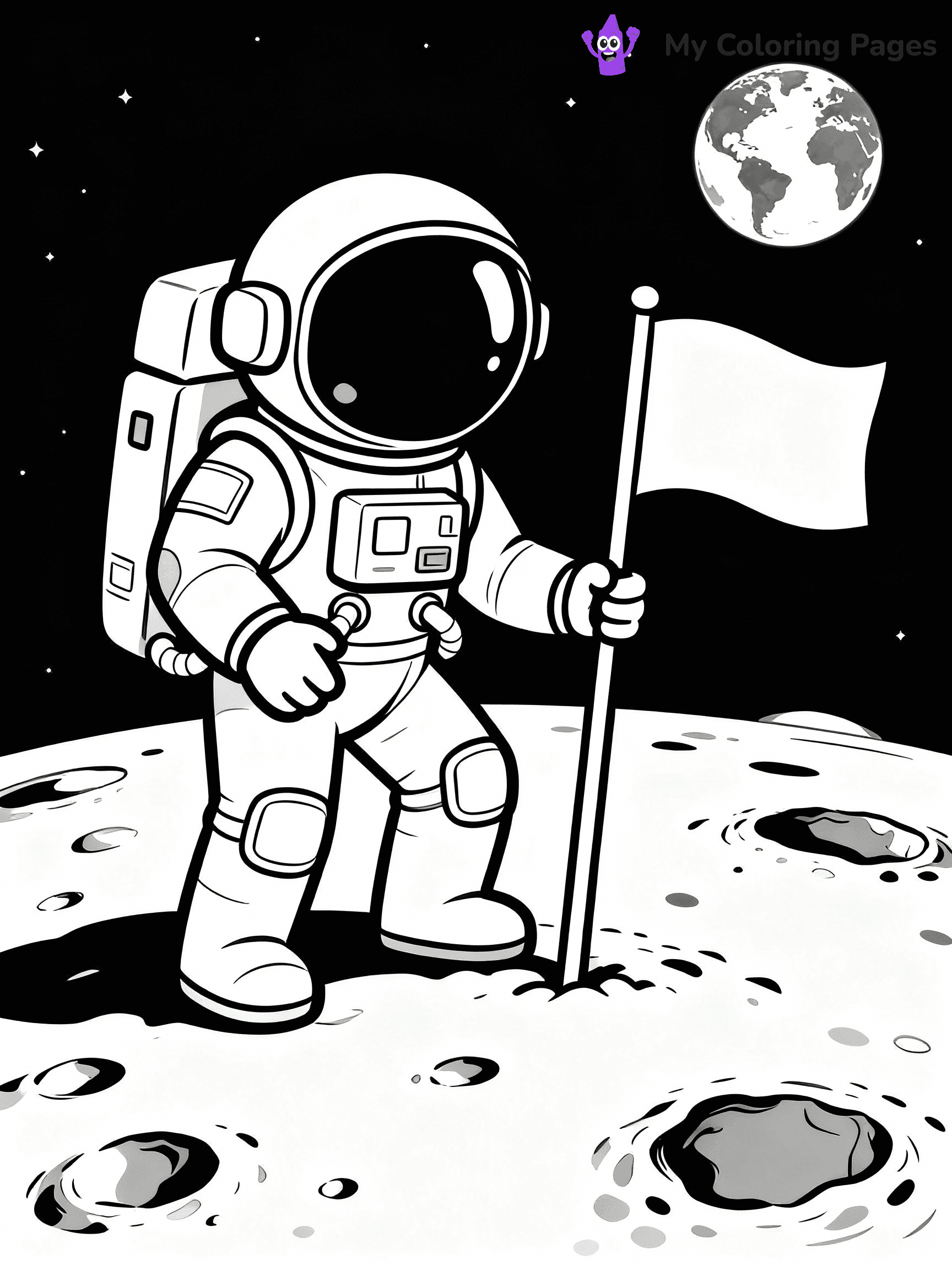 Astronaut Coloring Pages - 11