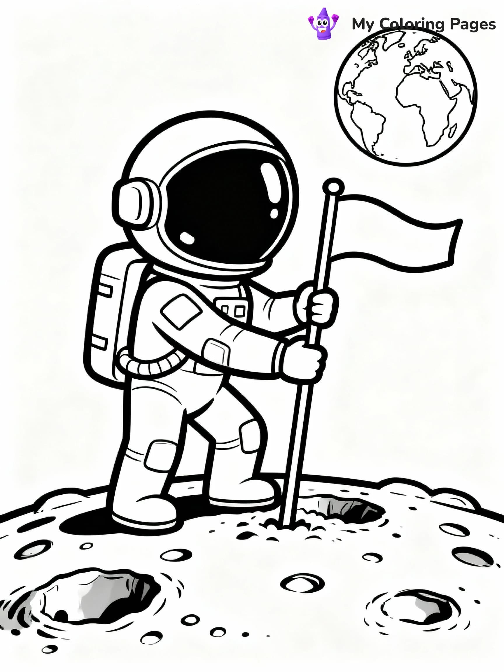 Astronaut Coloring Pages - 10