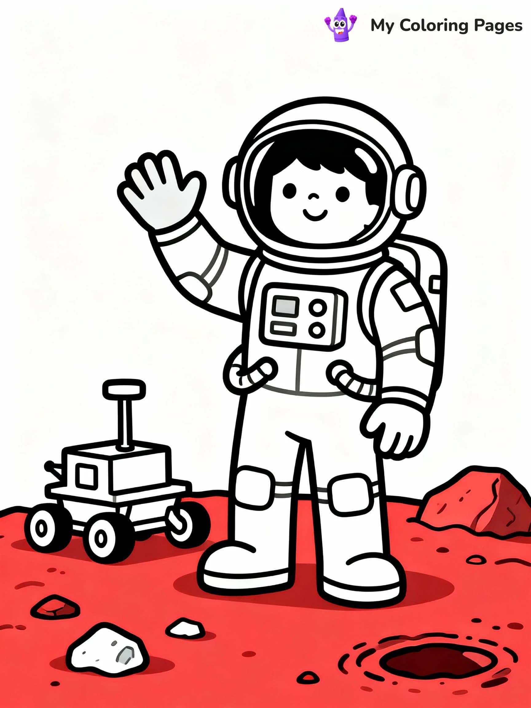 Astronaut Coloring Pages - 5