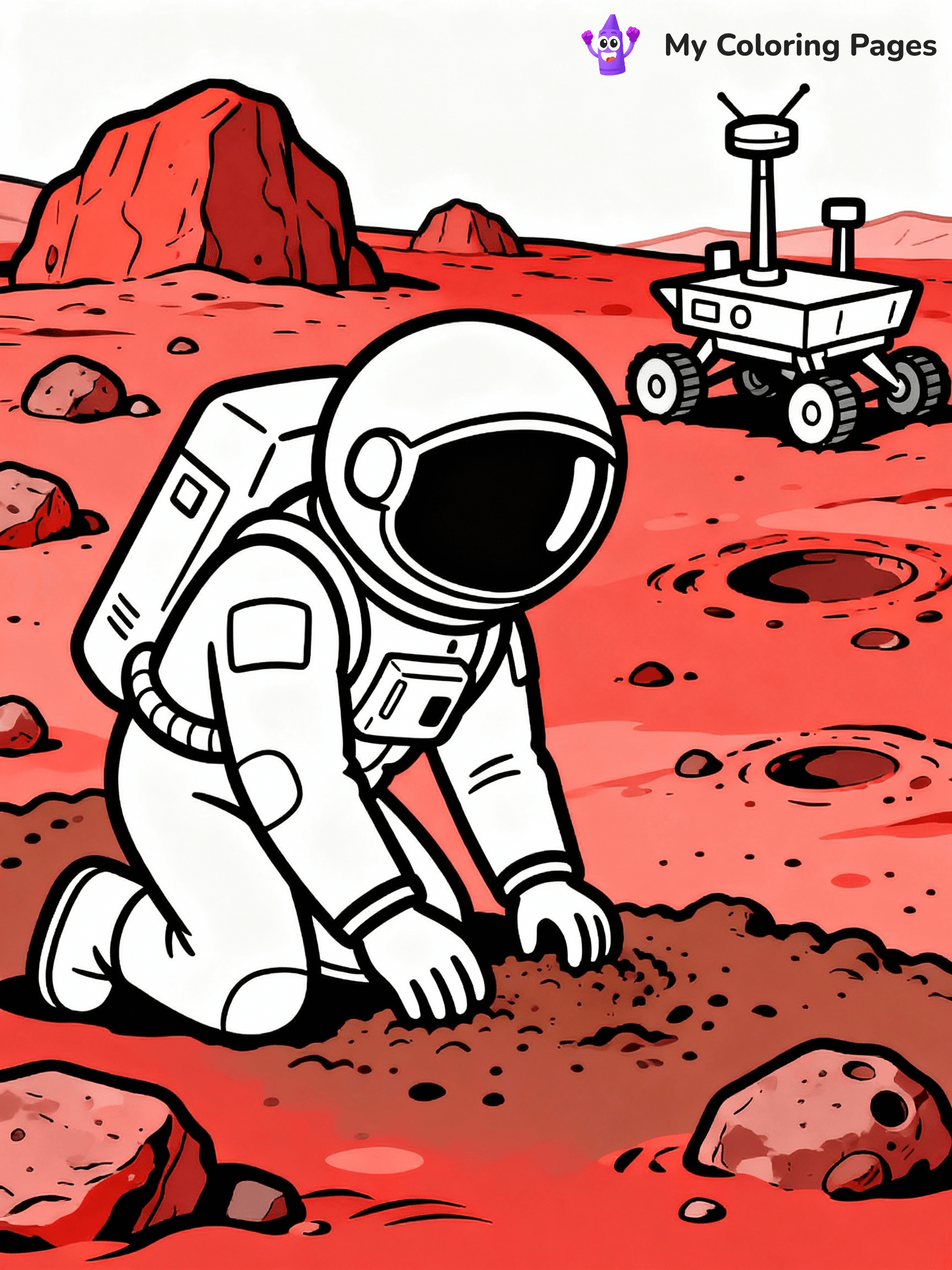 Astronaut Coloring Pages - 4
