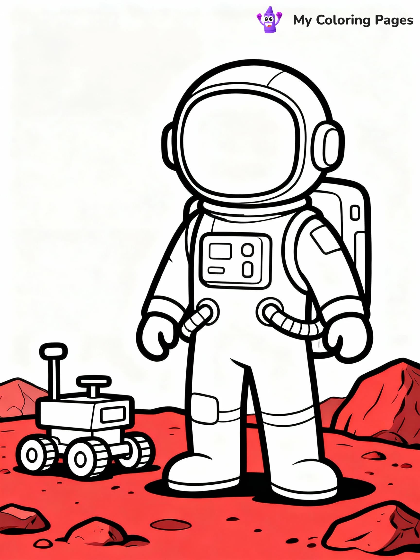 Astronaut Coloring Pages - 2