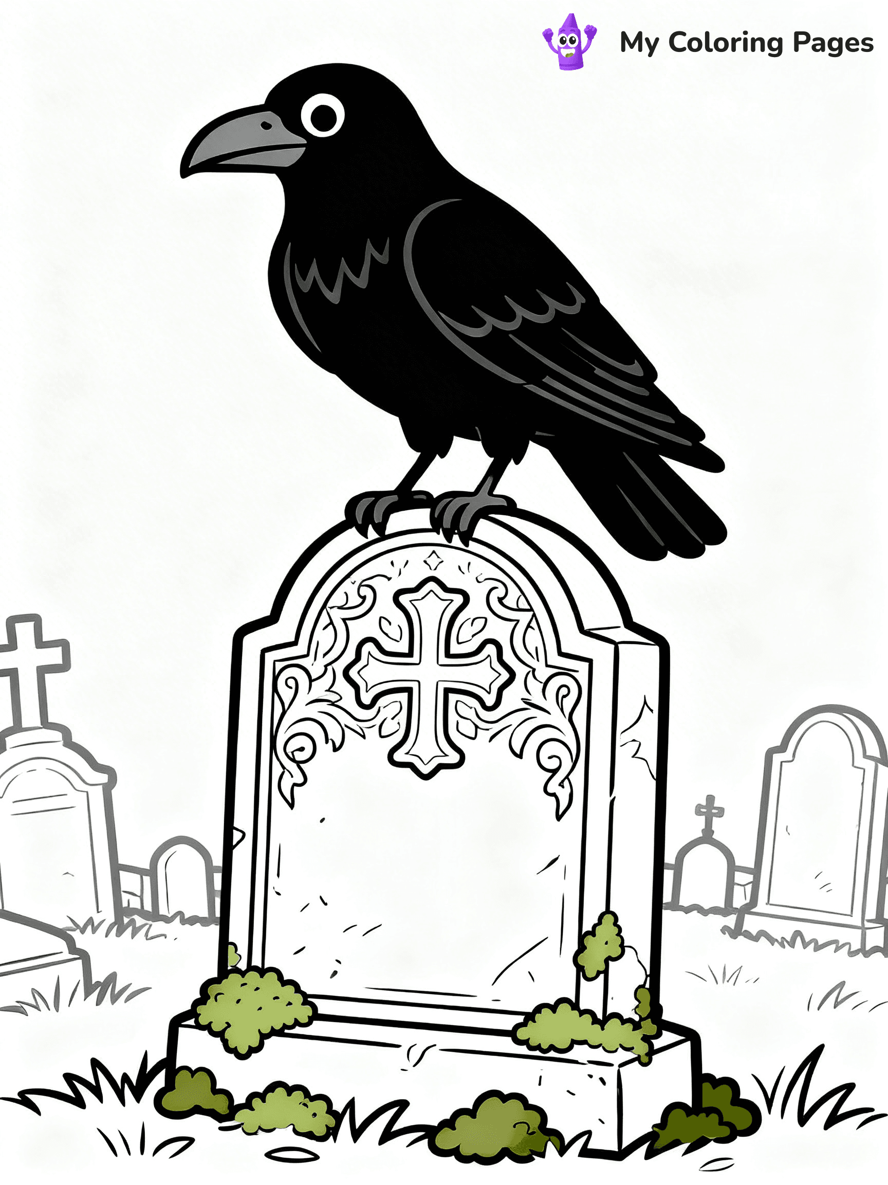 Raven Coloring Pages - 36