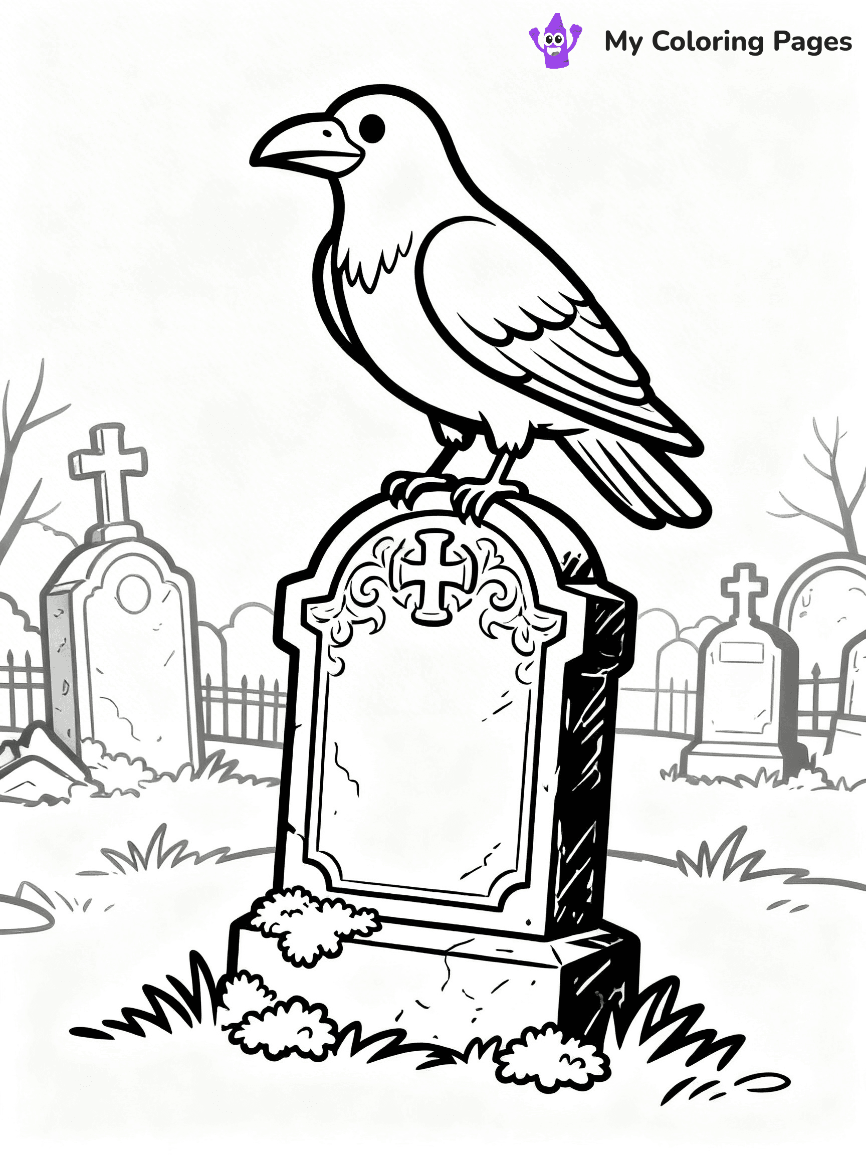 Raven Coloring Pages - 35