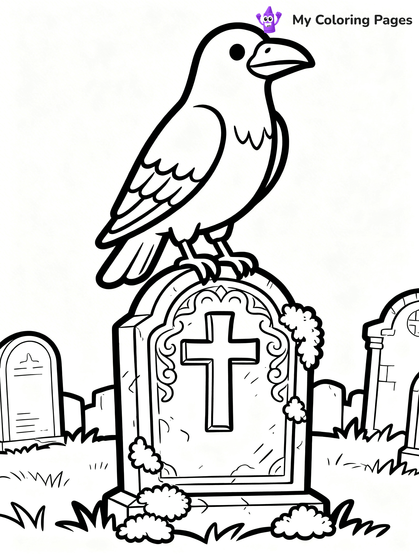 Raven Coloring Pages - 33